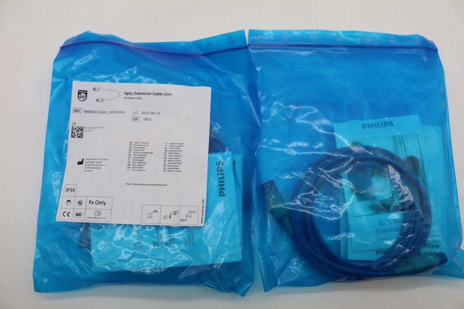 Philips | 989803105681 | M1941A SpO2 Extension Cable 2m