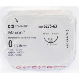 COVIDIEN | 6275-63 | Surgidac Polyester Braided Suture, 2-0, 30"
