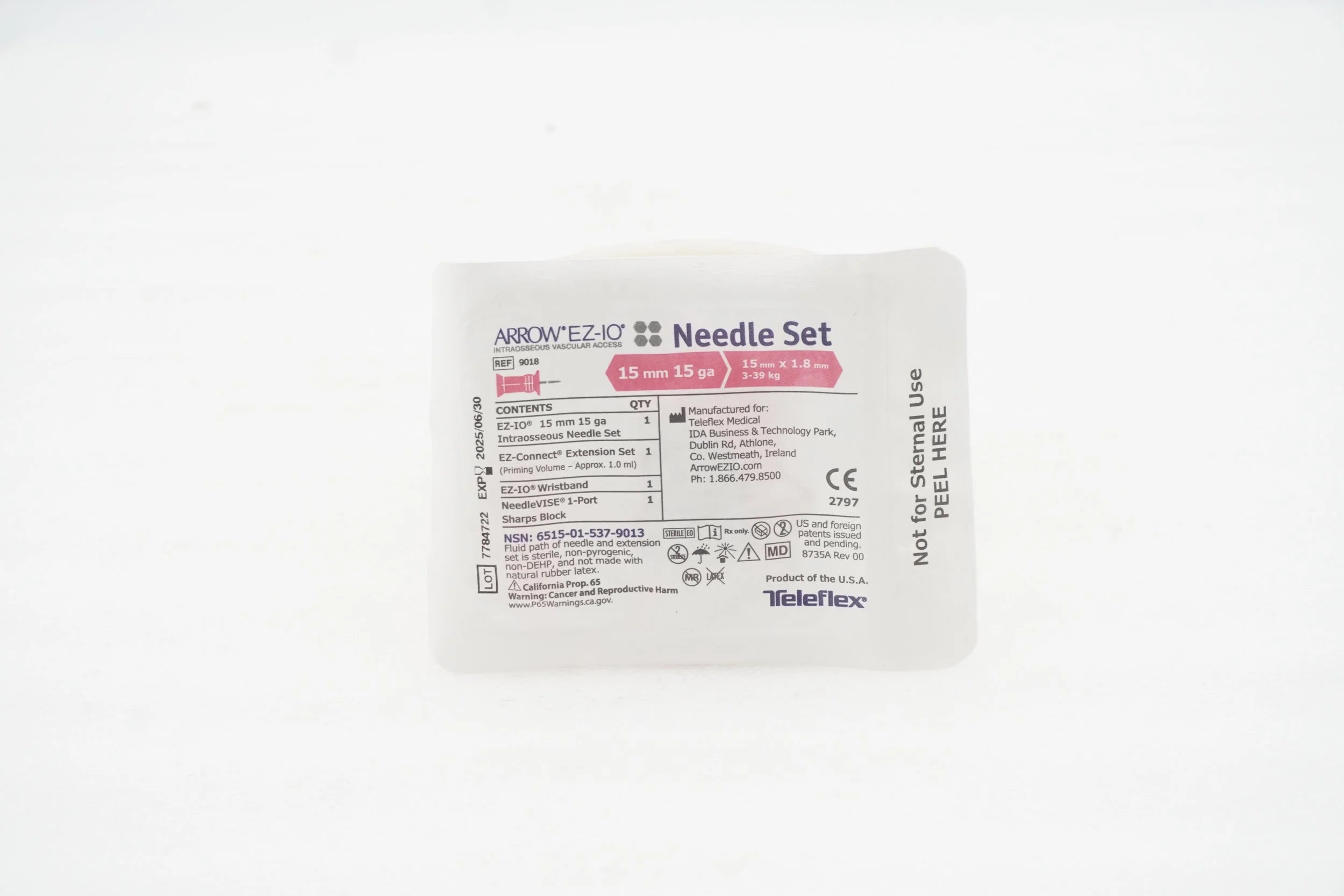 Teleflex | 9018 | EZ-IO Needle Set 15mm x 15G (9018-VC-005)