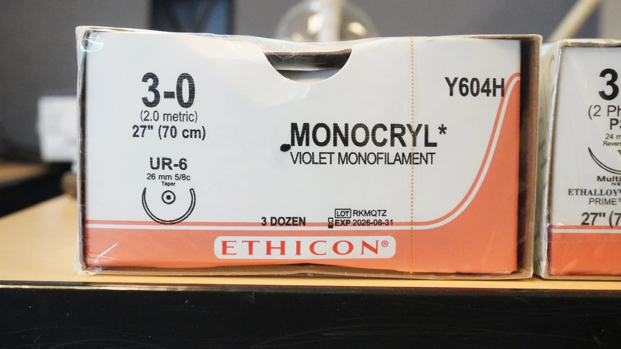 Ethicon | Y604H | Monocryl VIOLET Monofilament 3-0 27"