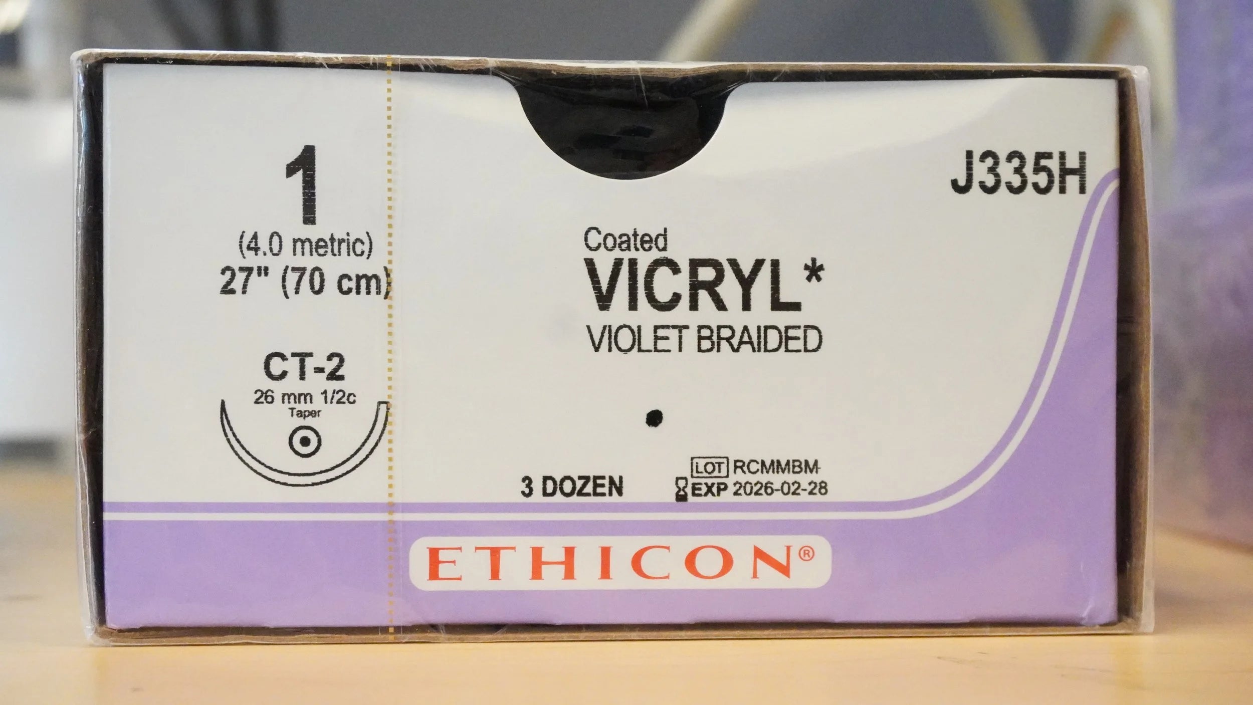 Ethicon | J335H | Coated VICRYL 1 27"