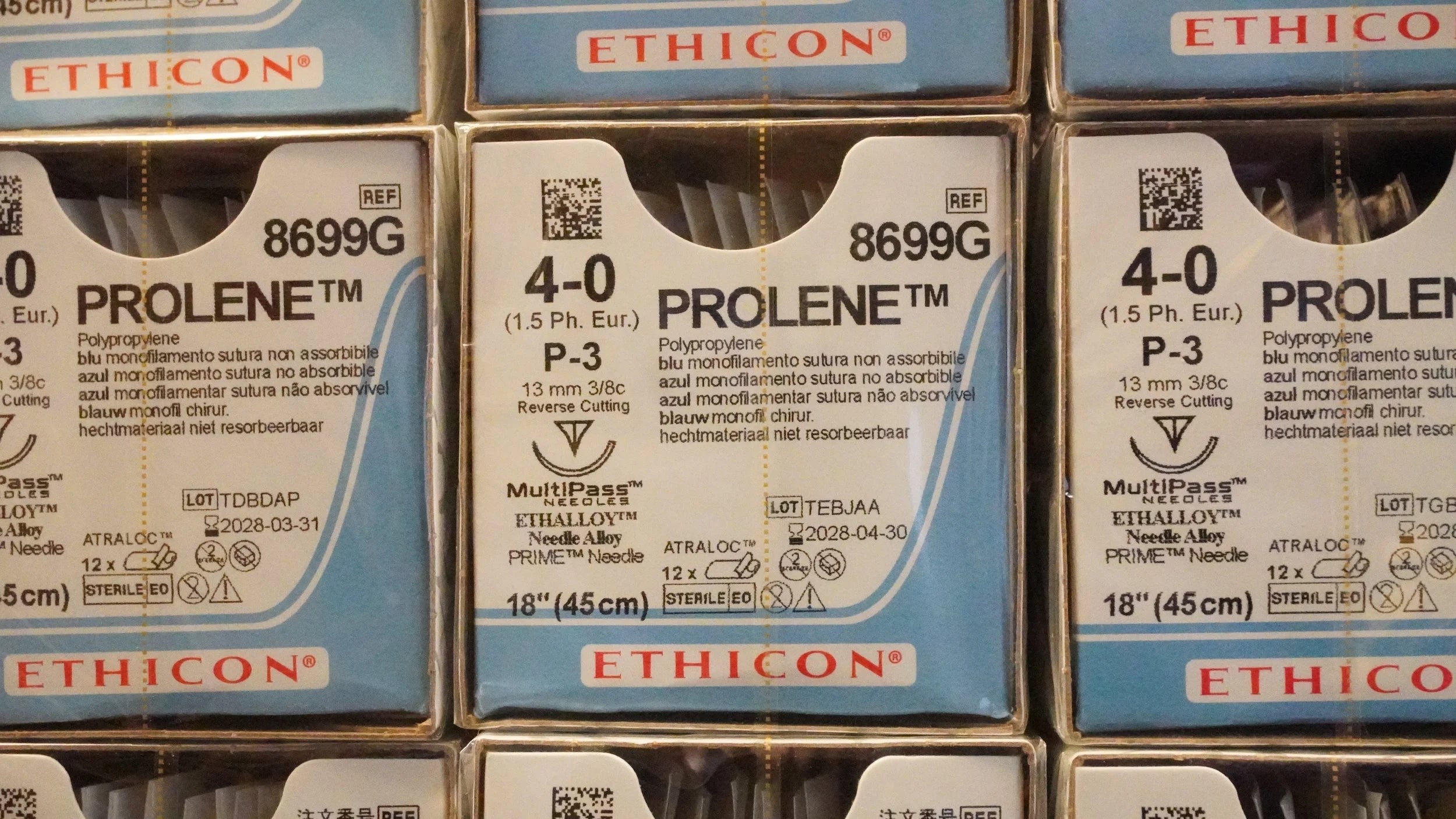 Ethicon | 8699G | PROLENE Polypropylene Suture Blue Monofilament 4-0 18"