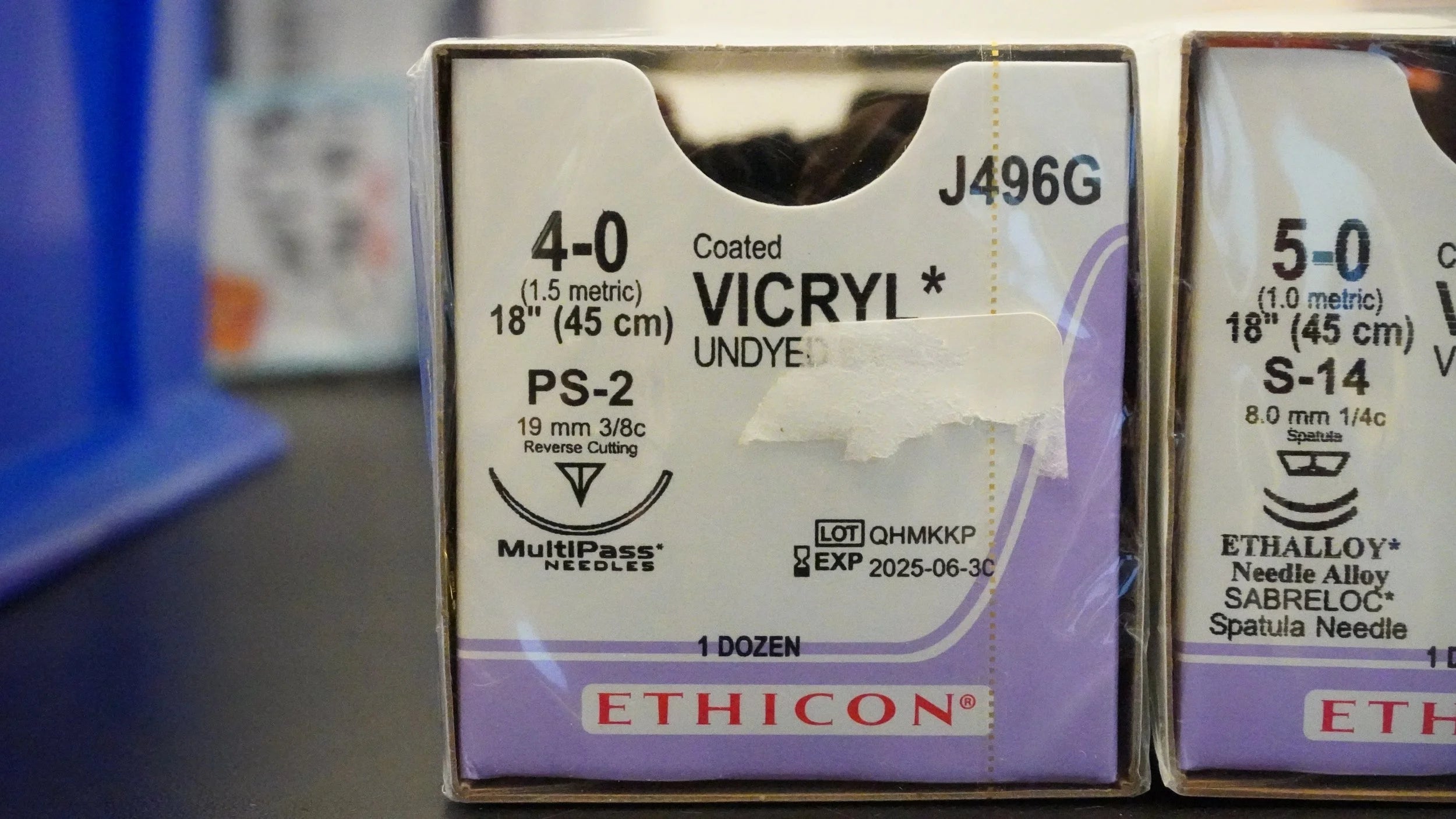 Ethicon | J496G | Coated VICRYL UNDYED 4-0 18"