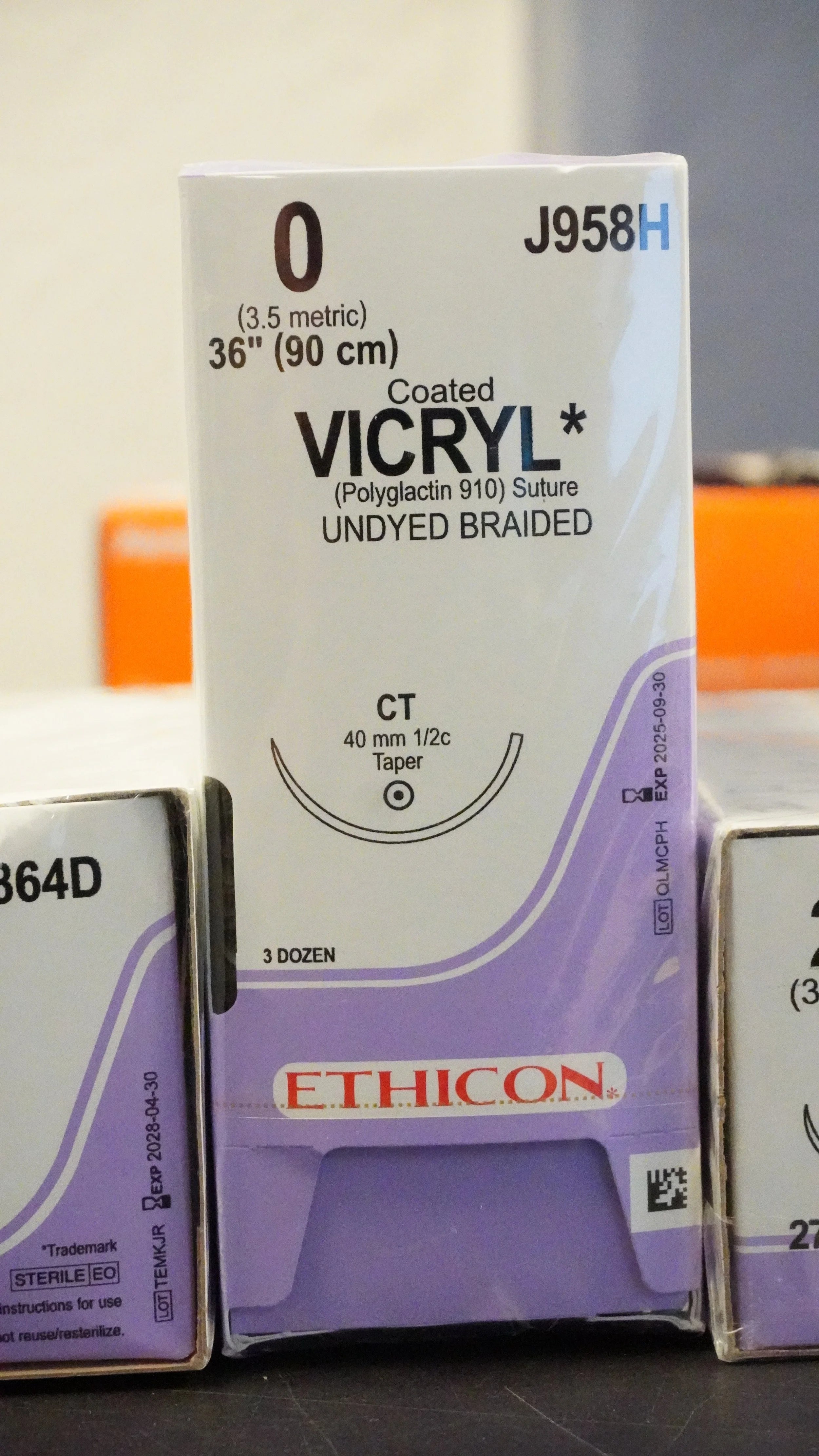 Ethicon | J958H | Coated VICRYL UNDYED Braided 2-0 27"