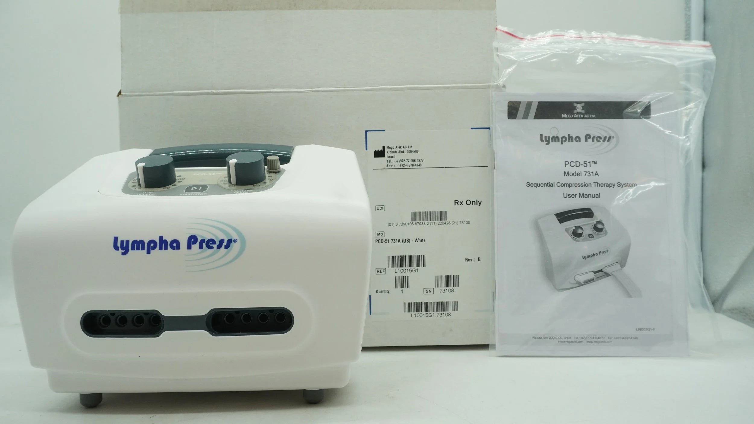 Mego Afek | PCD-51-731A | Lympha Press Sequential Compression Therapy System with ComfyLite Suit