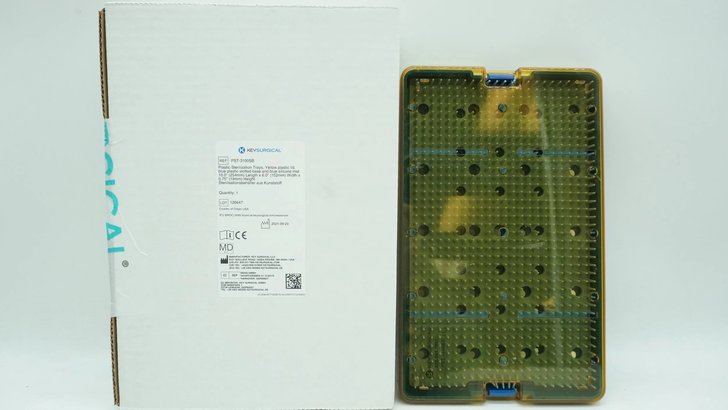 Key Surgical | PST-3100SB | Plastic Sterilization Tray Kit