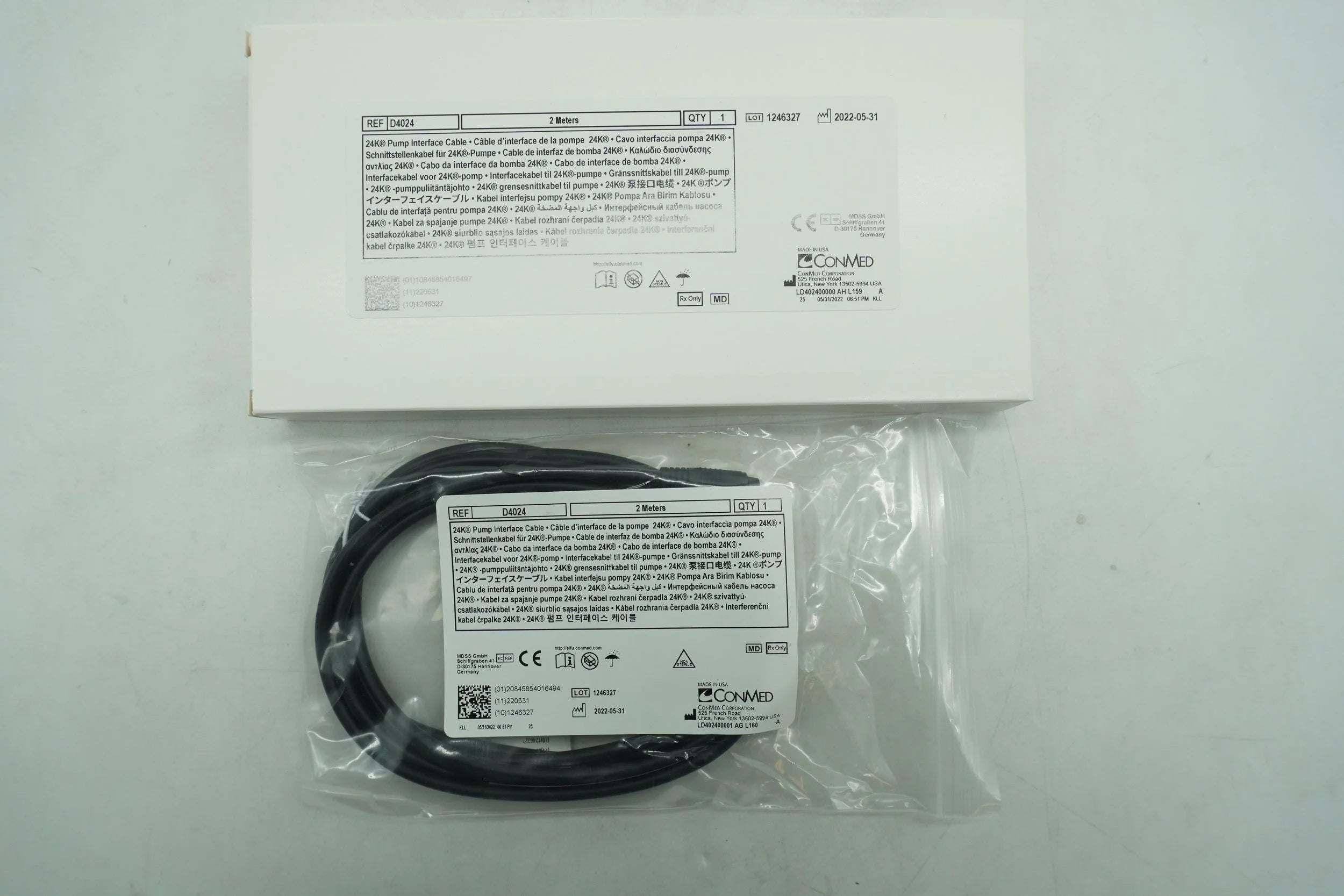 Conmed | D4024 | 24k Pump Interface Cable 2 Meters