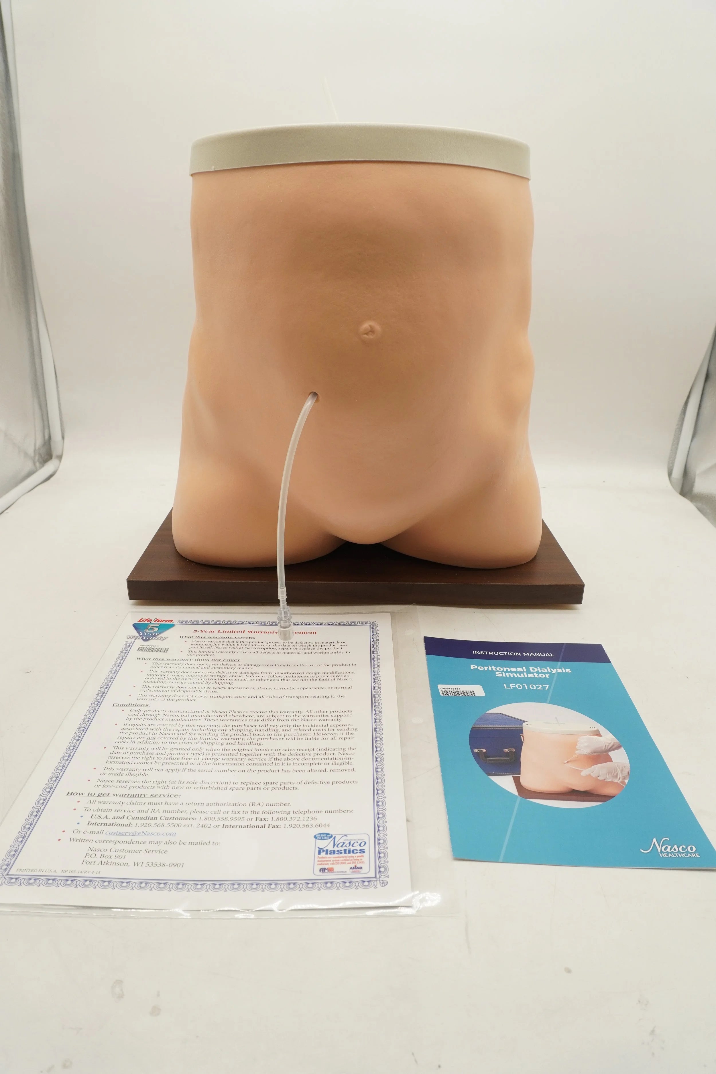 Nasco | LF01027 | Life Form Medical Peritoneal Dialysis Simulator with Case