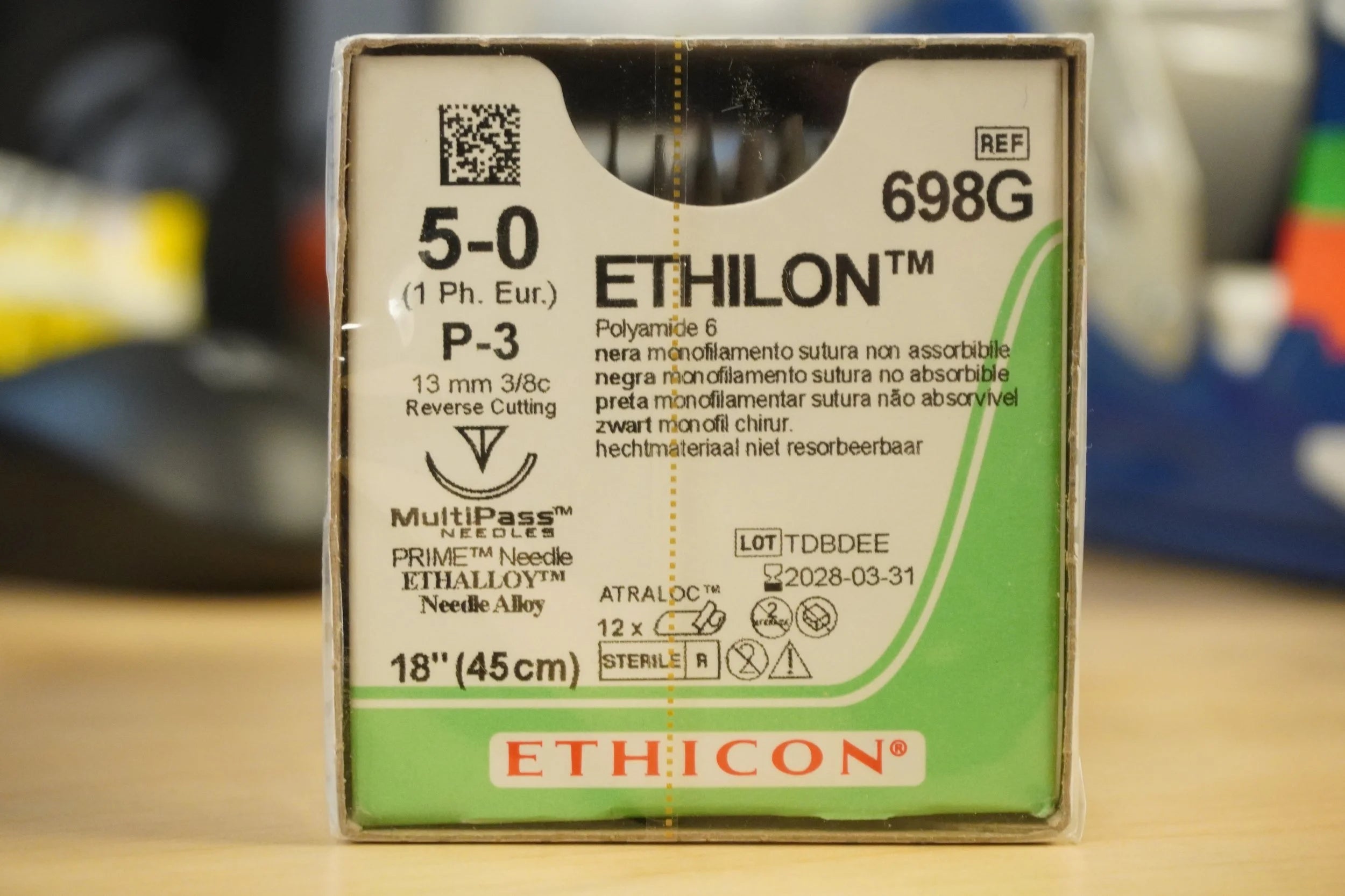 Ethicon | 698G | ETHILON Polyamide 6 5-0 18"