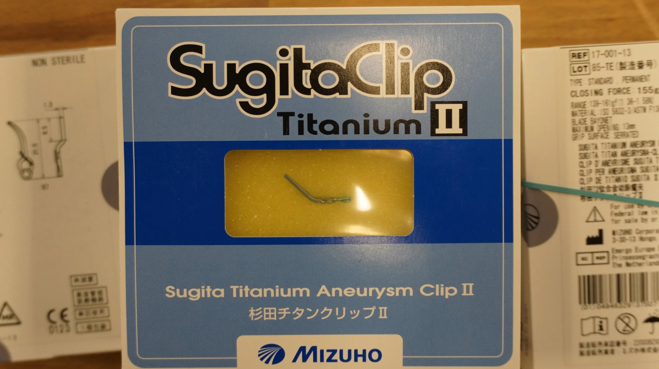 Mizuho | 17-001-12 | SugitaClip Titanium Aneurysm Clip II