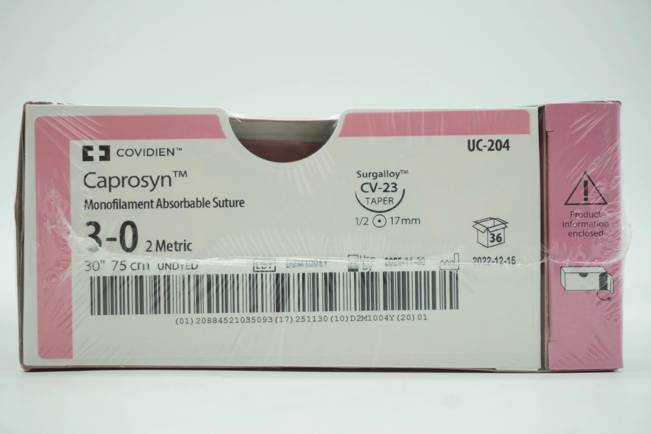 Covidien | UC-204 | Caprosyn Monofilament Absorbable Suture