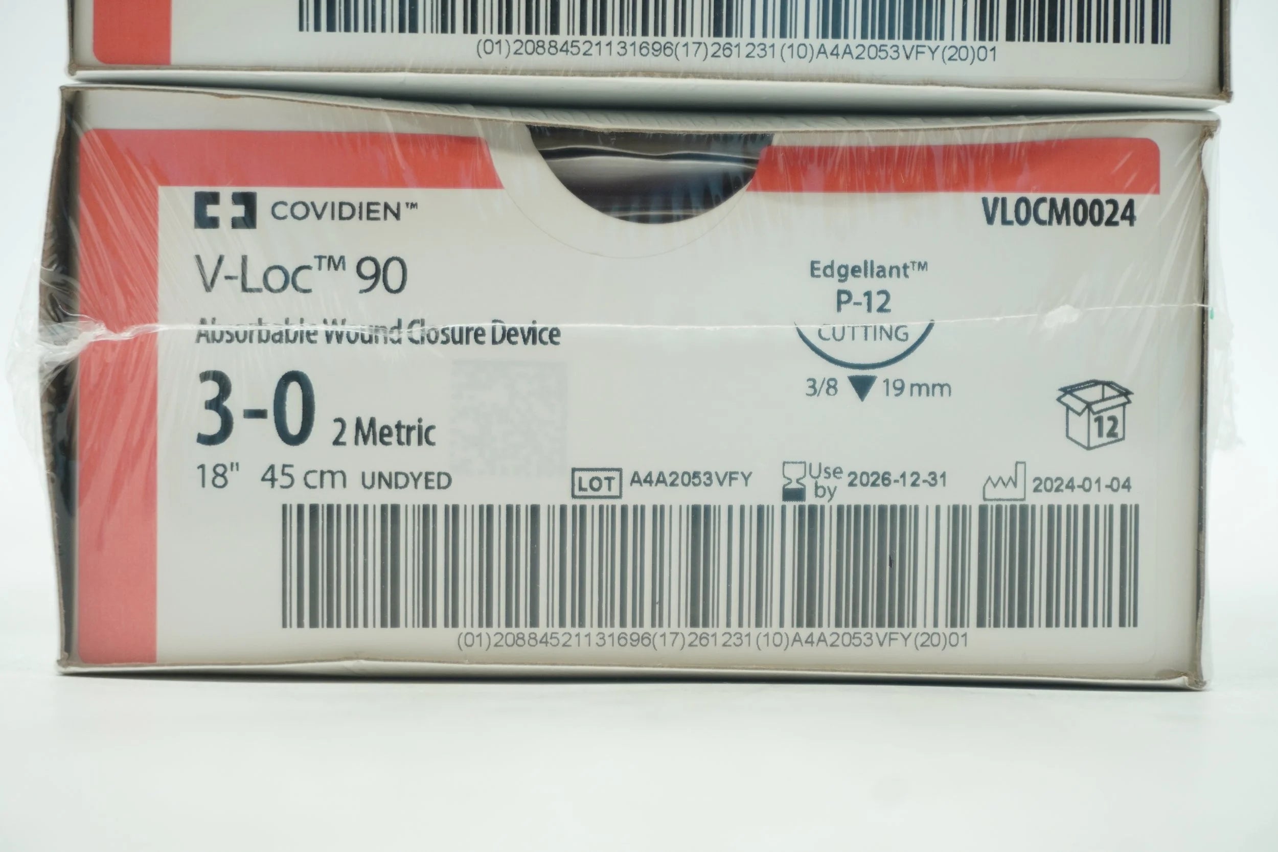 Covidien | VLOCM0024 | V-Loc 90 Absorbable Wound Closure Device 3-0 2 Metric 18" 45cm UNDYED