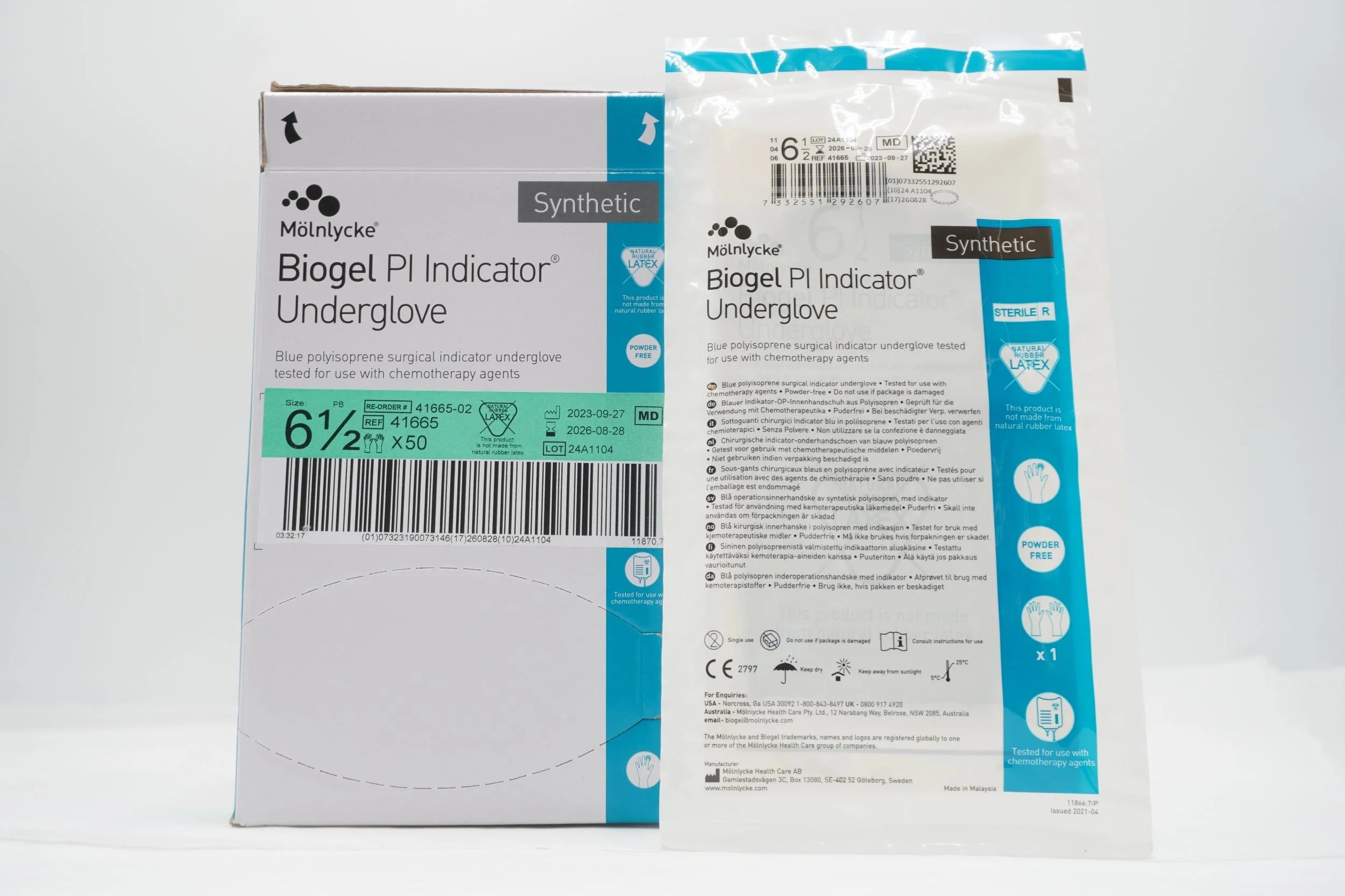 Molnlycke | 41665 | Biogel PI Indicator Underglove Polyisoprene Surgical