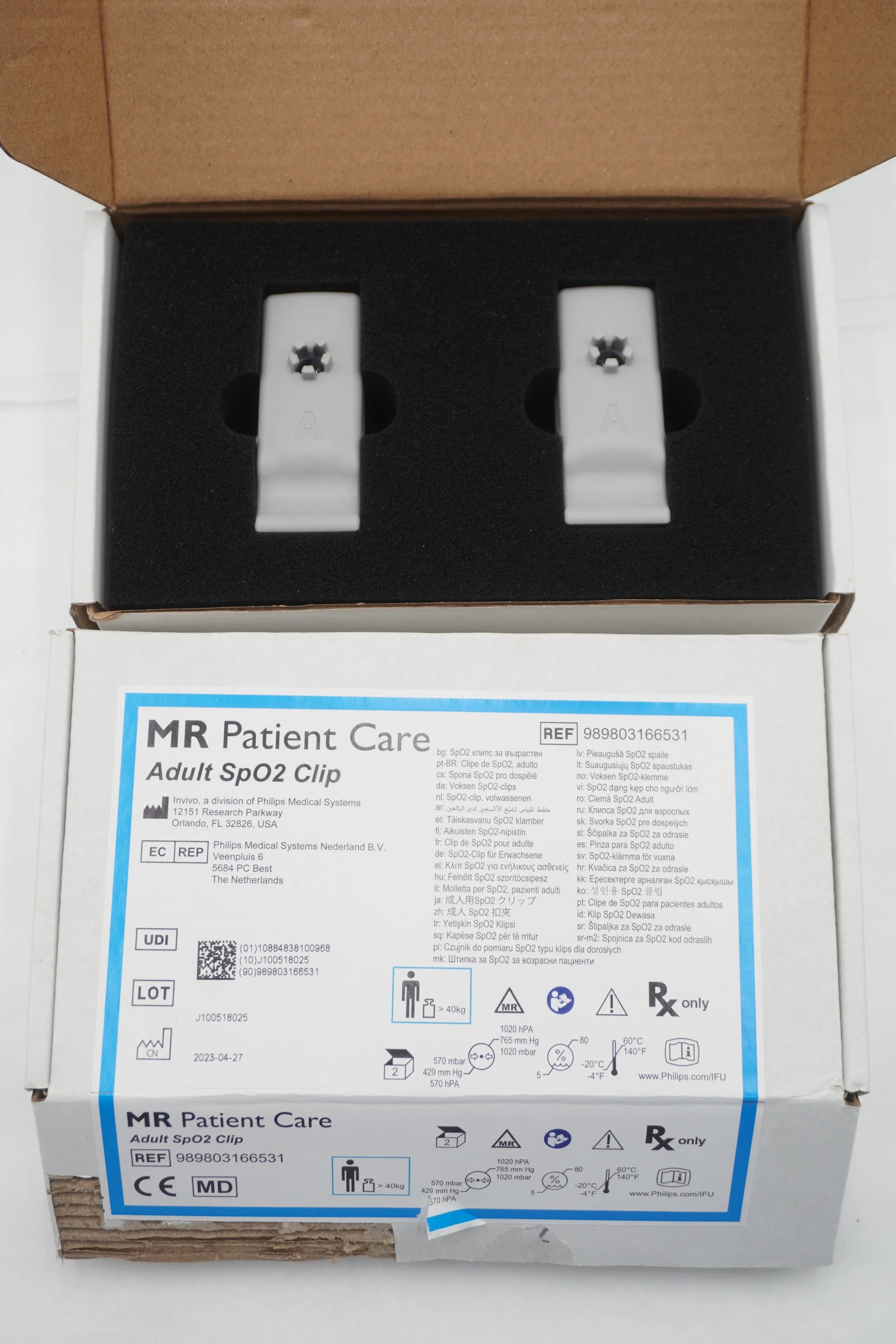Philips | 989803166531 | Quick Connect SpO2 Clip, Adult