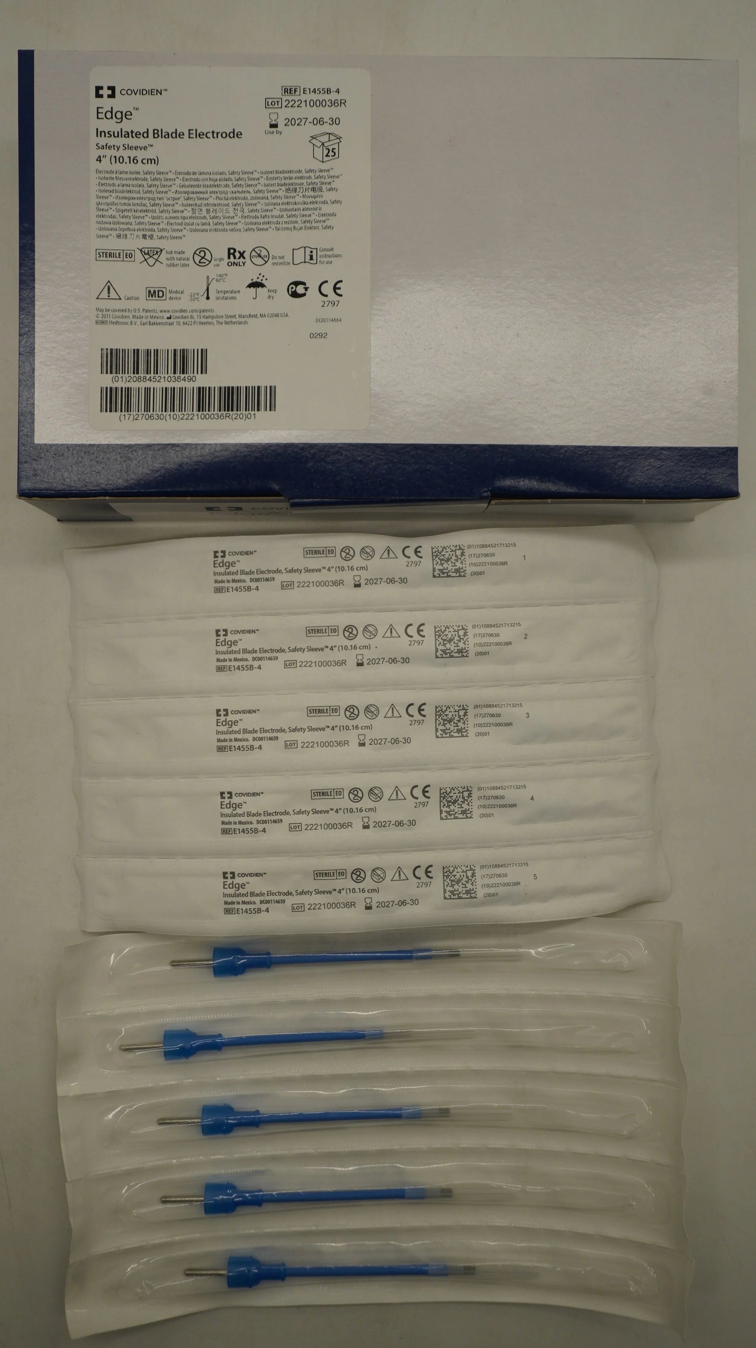 Covidien | E1455B-4 | Edge Insulated Blade Electrode 4" /Blade Electrodes