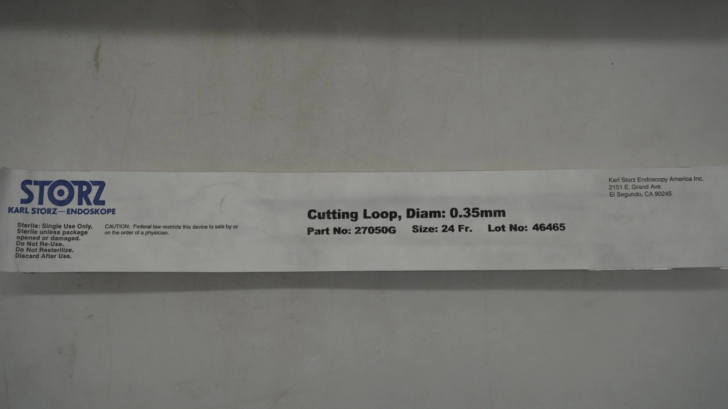 Karl Storz Endoskope | 27050G | Endoskope Cutting Loop