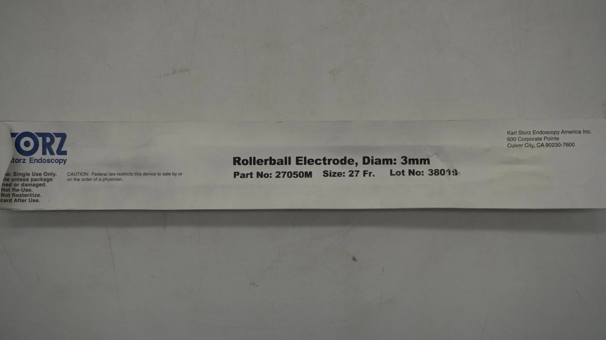 Karl Storz Endoskope | 27050M | 27F Roller Ball Electrode, 3mm