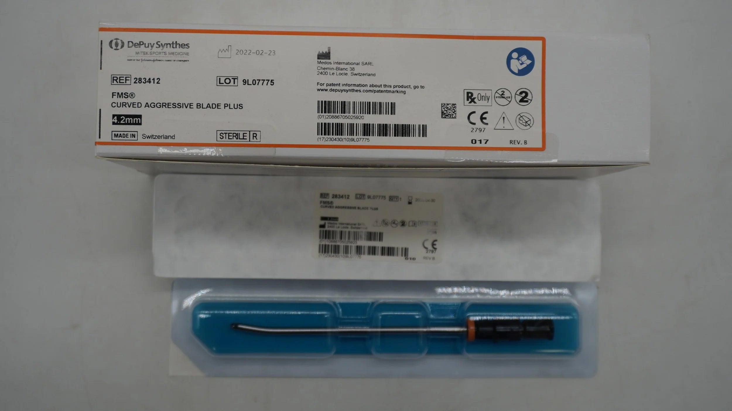 Depuy Synthes | 283412 | Curved Aggressive Blade Plus 4.2mm