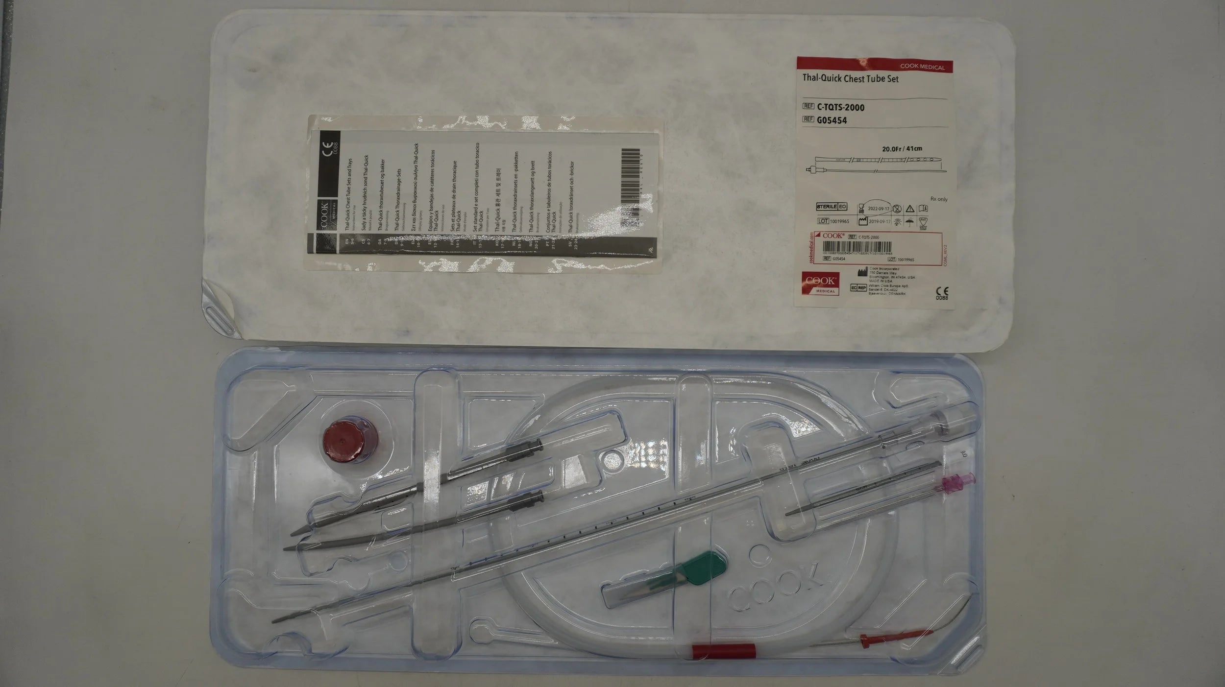 Cook Medical | C-TQTS-2000 | Thal-Quick Chest Tube Set