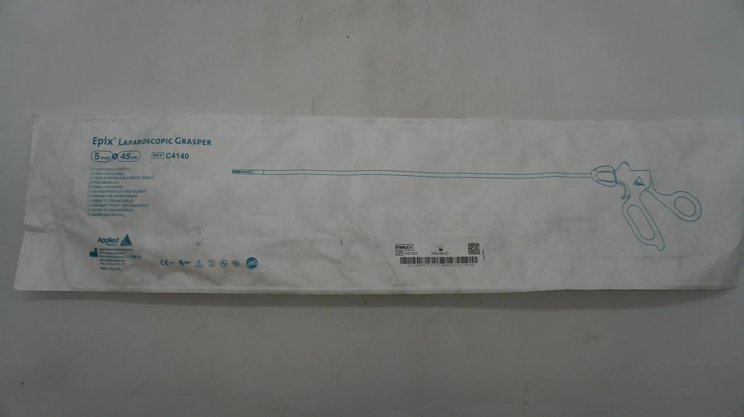Applied Medical Technology | C4140 | Epix Laparoscopic Grasper 5mmx45cm