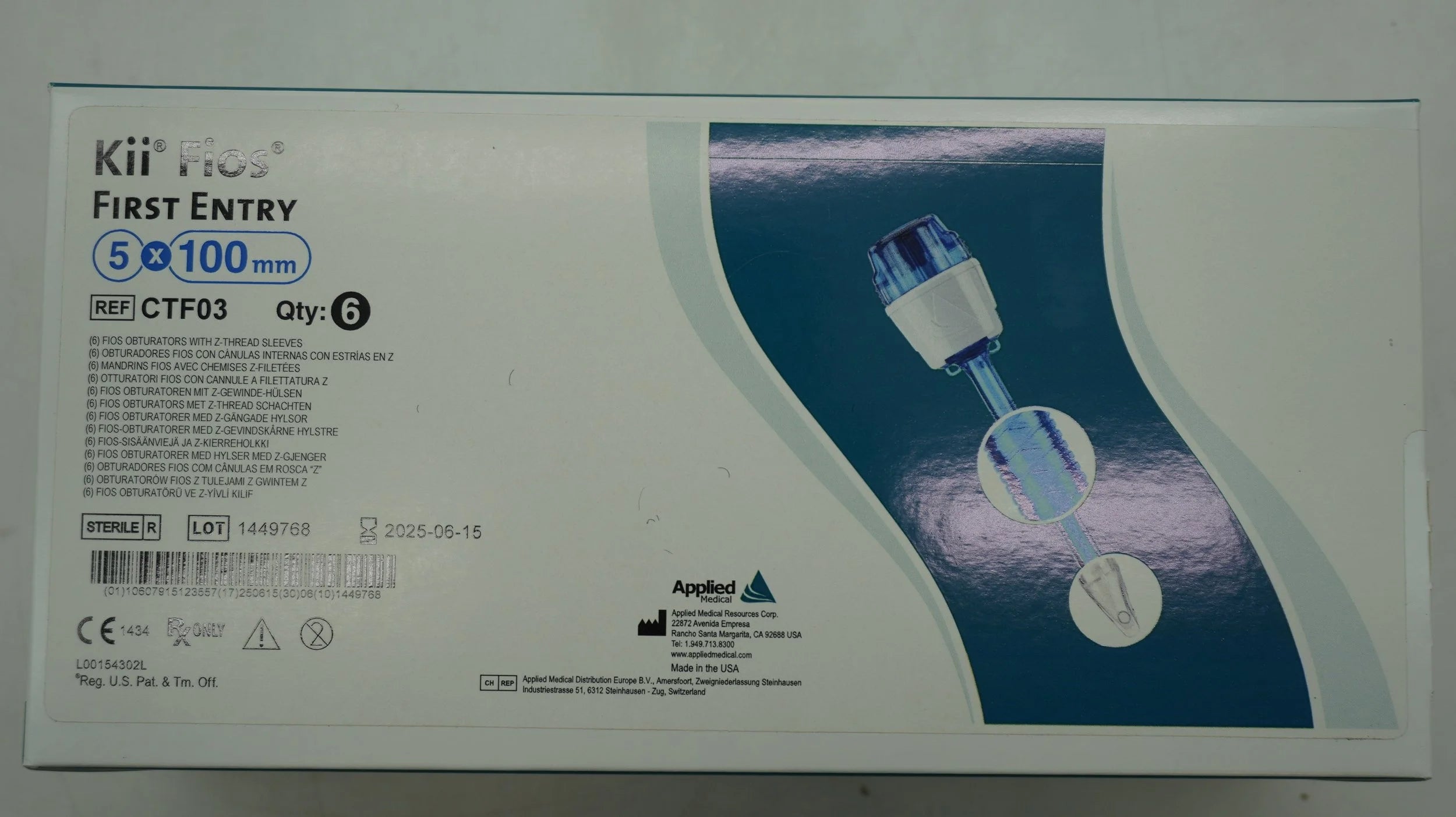 Applied Medical Technology | CTF03 | Kii Fios First Entry 5x100mm
