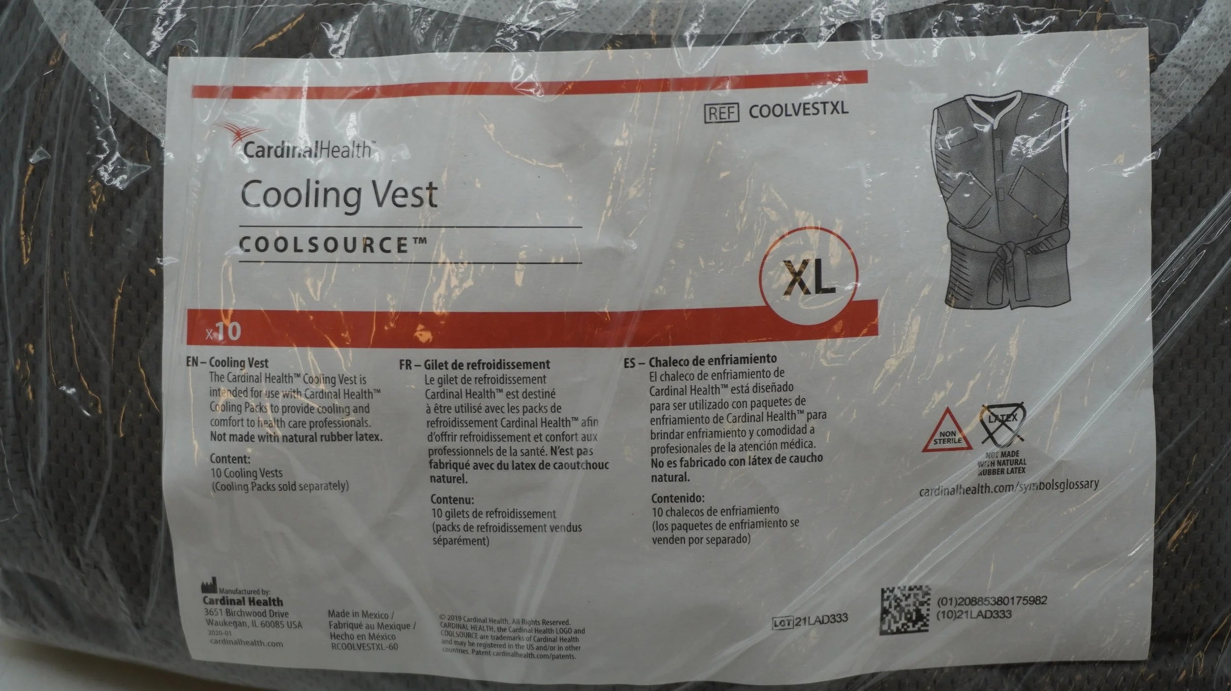 Cardinal Health | COOLVESTXL | Cooling Vest Coolsource XL