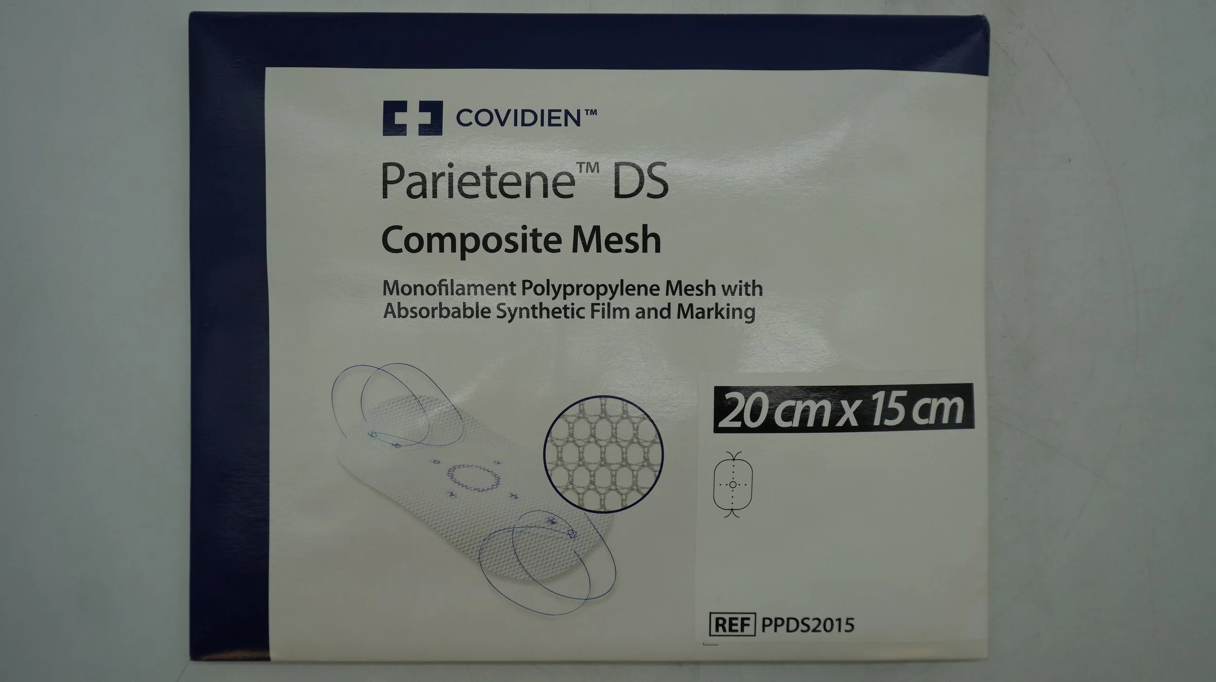 Covidien | PPDS2015 | Parietene DS Composite Mesh 20cm x 15cm