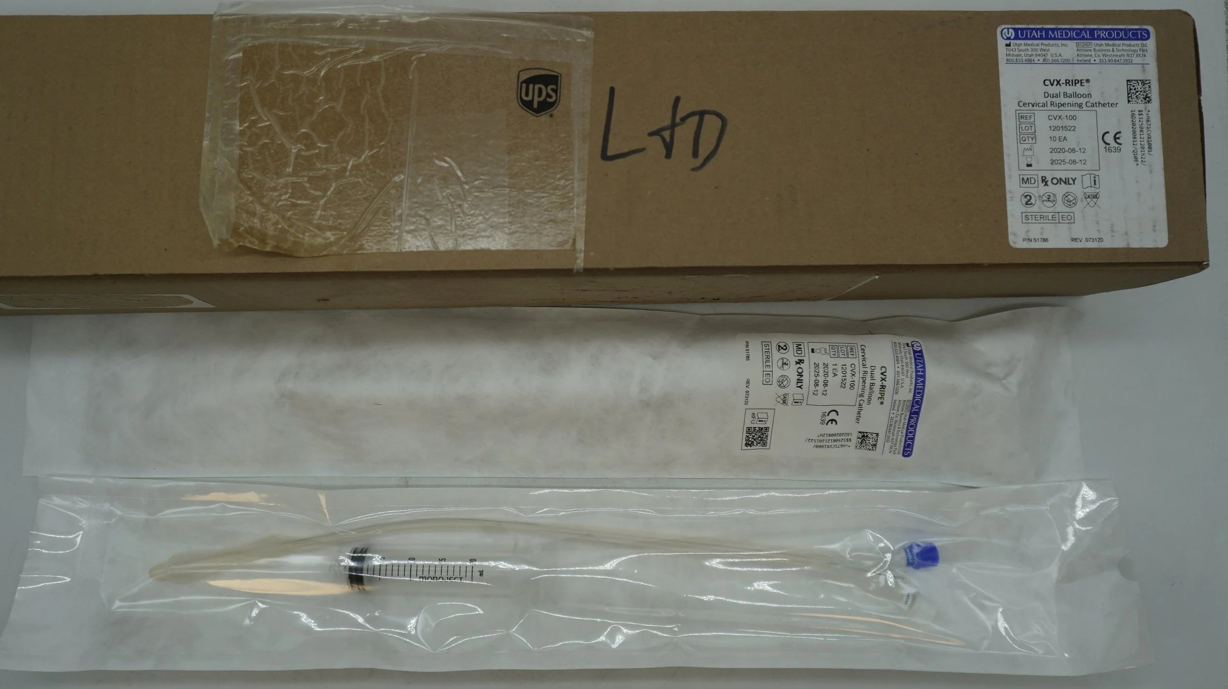 Utah Medical | CVX-100 | PRODUCTS CVX-RIPE Dual Balloon Cervical Ripening Catheter