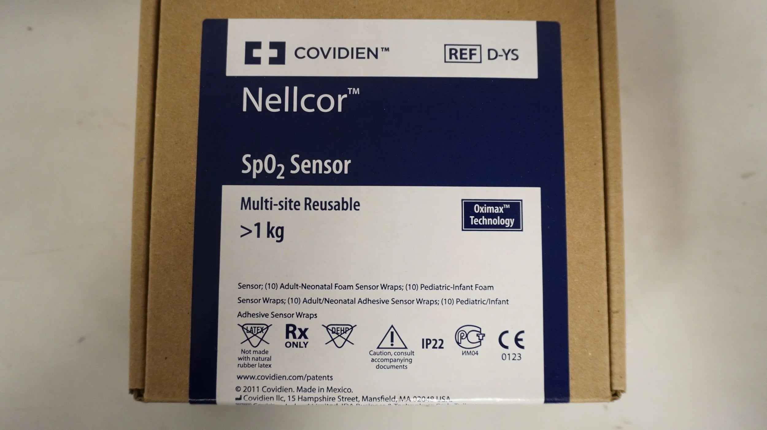 Covidien | D-YS | Nellcor Sp02 Sensor Multi-site Reuseable