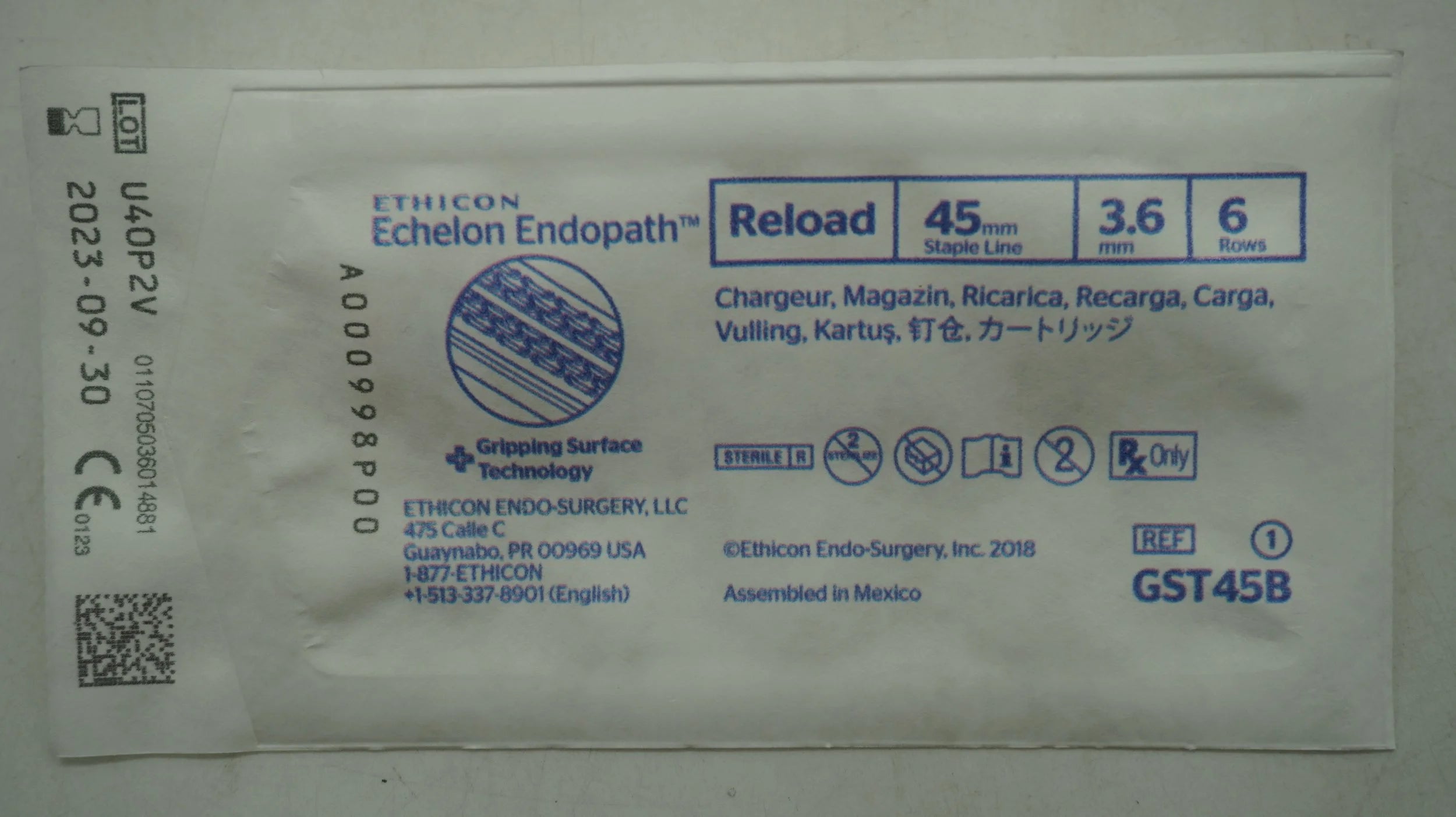 Ethicon | GST45B | Endoscopic Linear Cutter Reload Blue 3.6mm