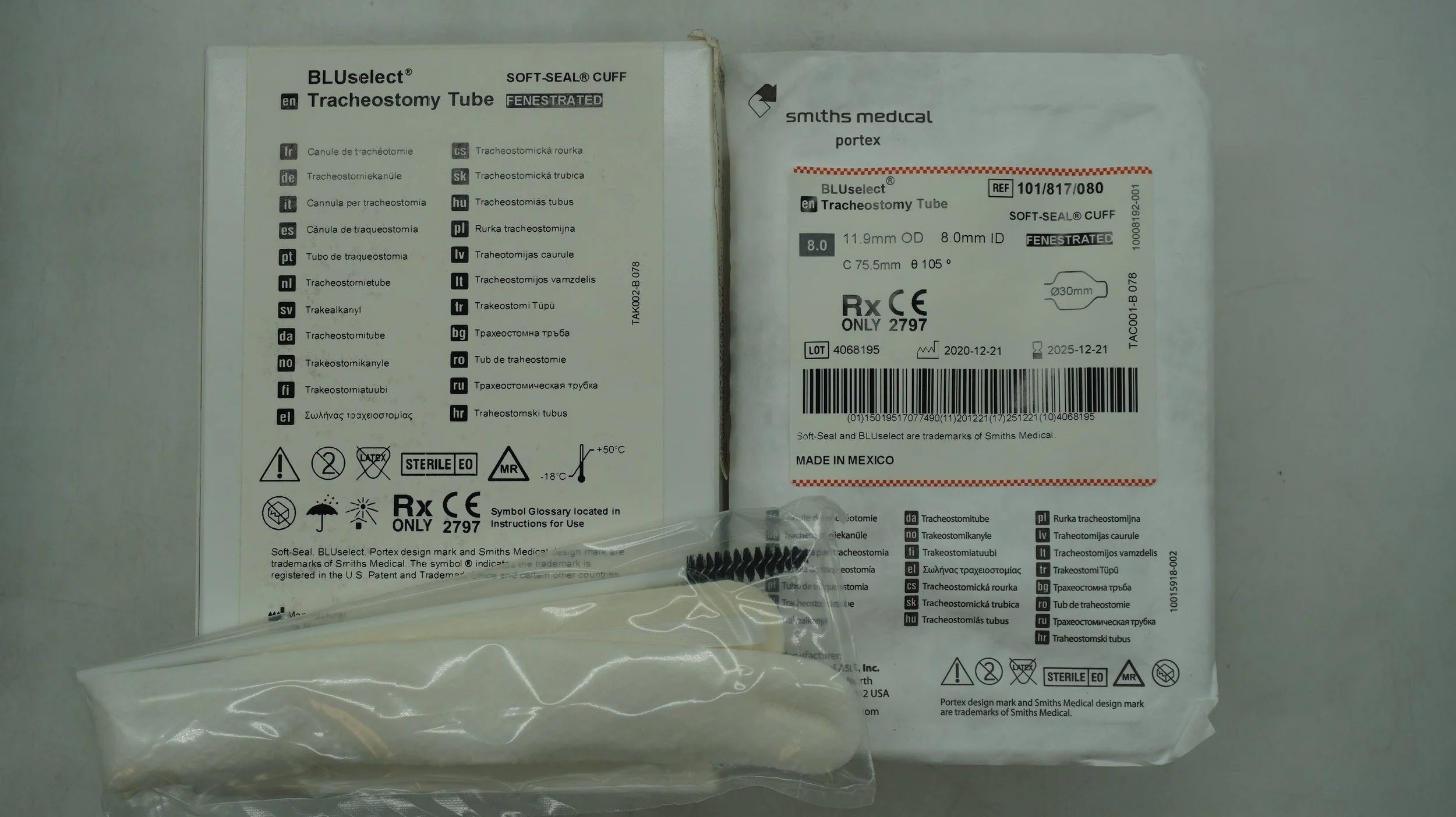 Smiths Medical | 101/817/080 | 101/817/080 BLUselect Tracheostomy Tube Soft Seal Cuff