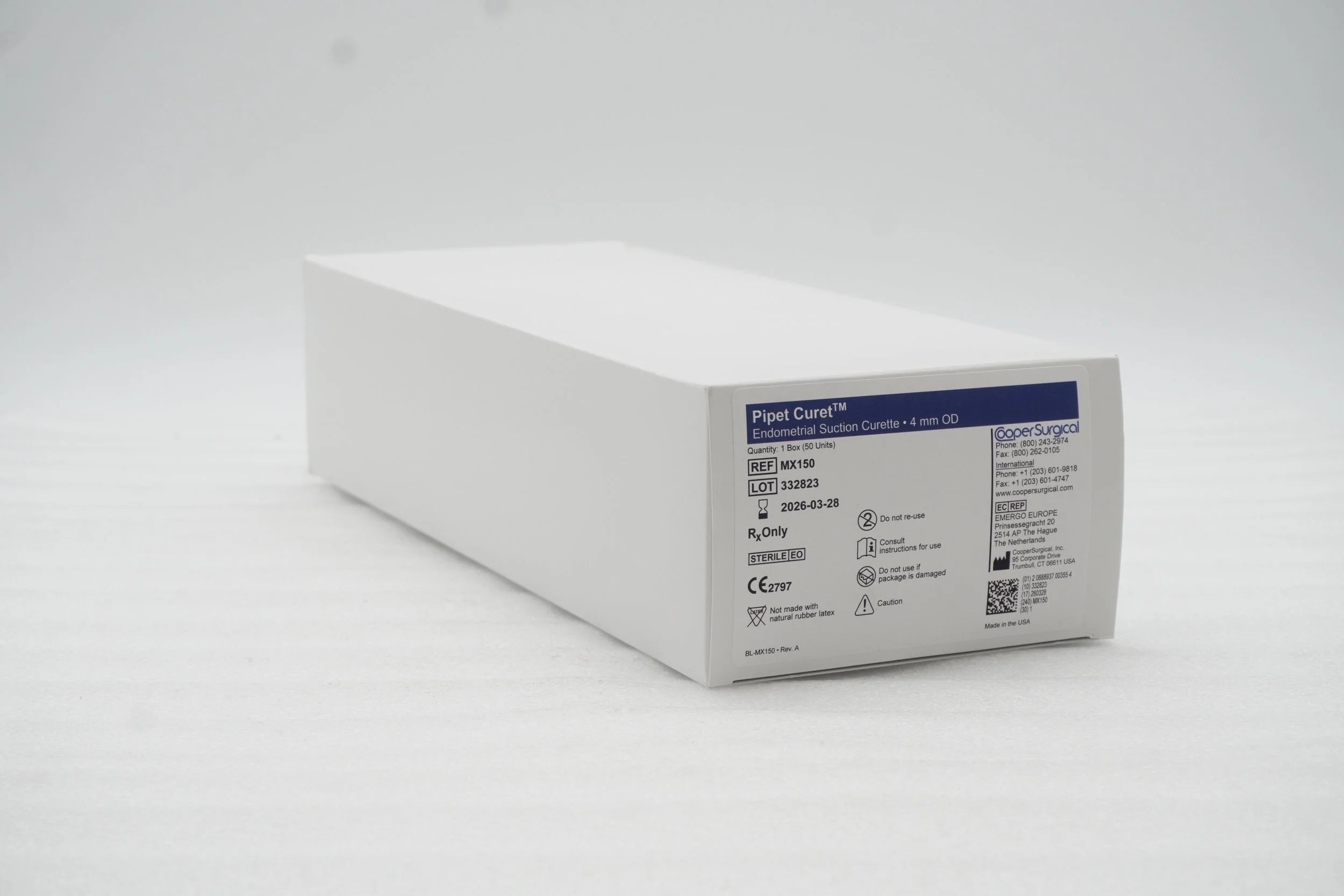Cooper Surgical | MX150 | Pipet Curet Endometrial Suction Curette - Endometrial Suction Curette, Pipette, 4 mm
