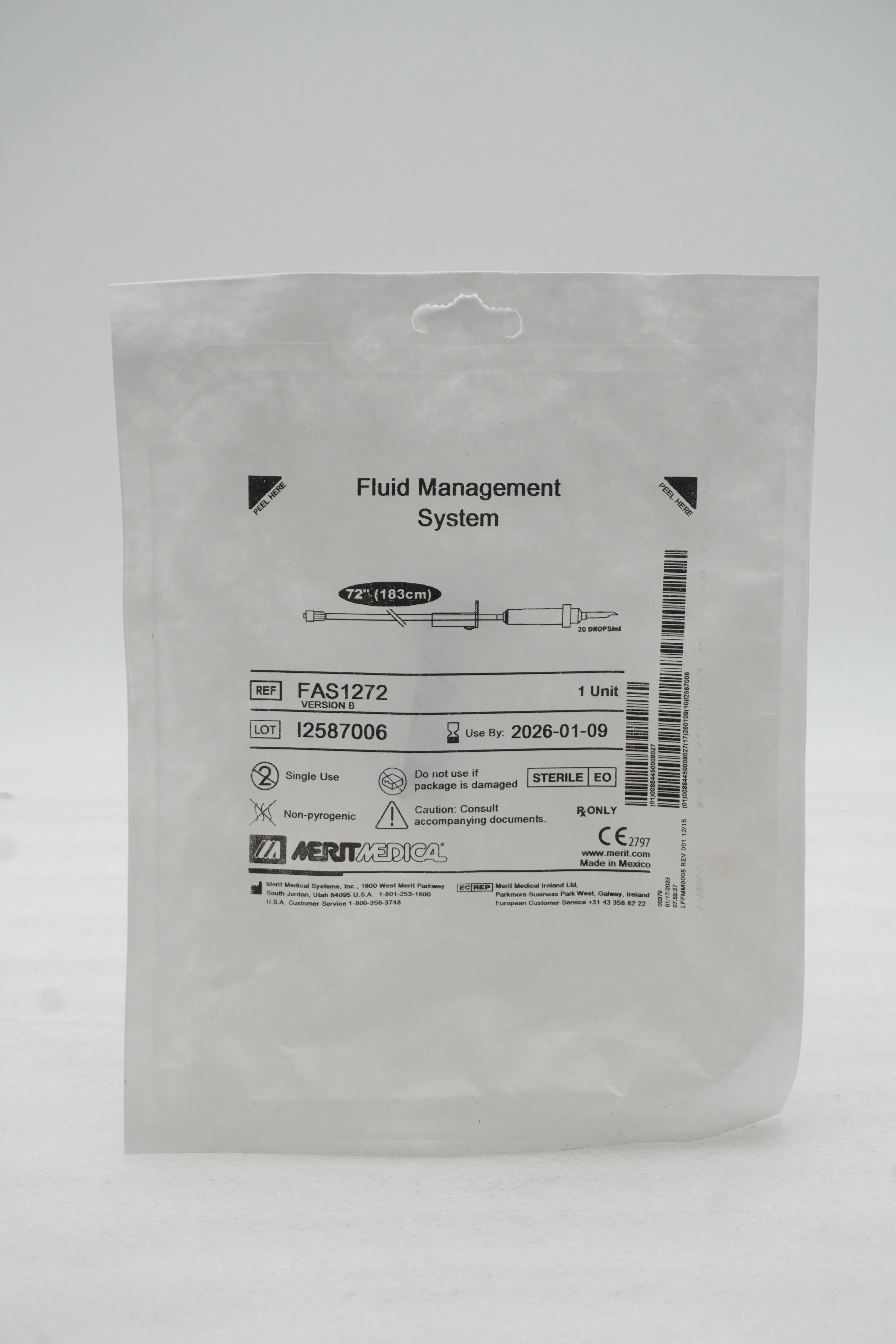 Merit Medical | FAS1272 | Fluid Management System, 72