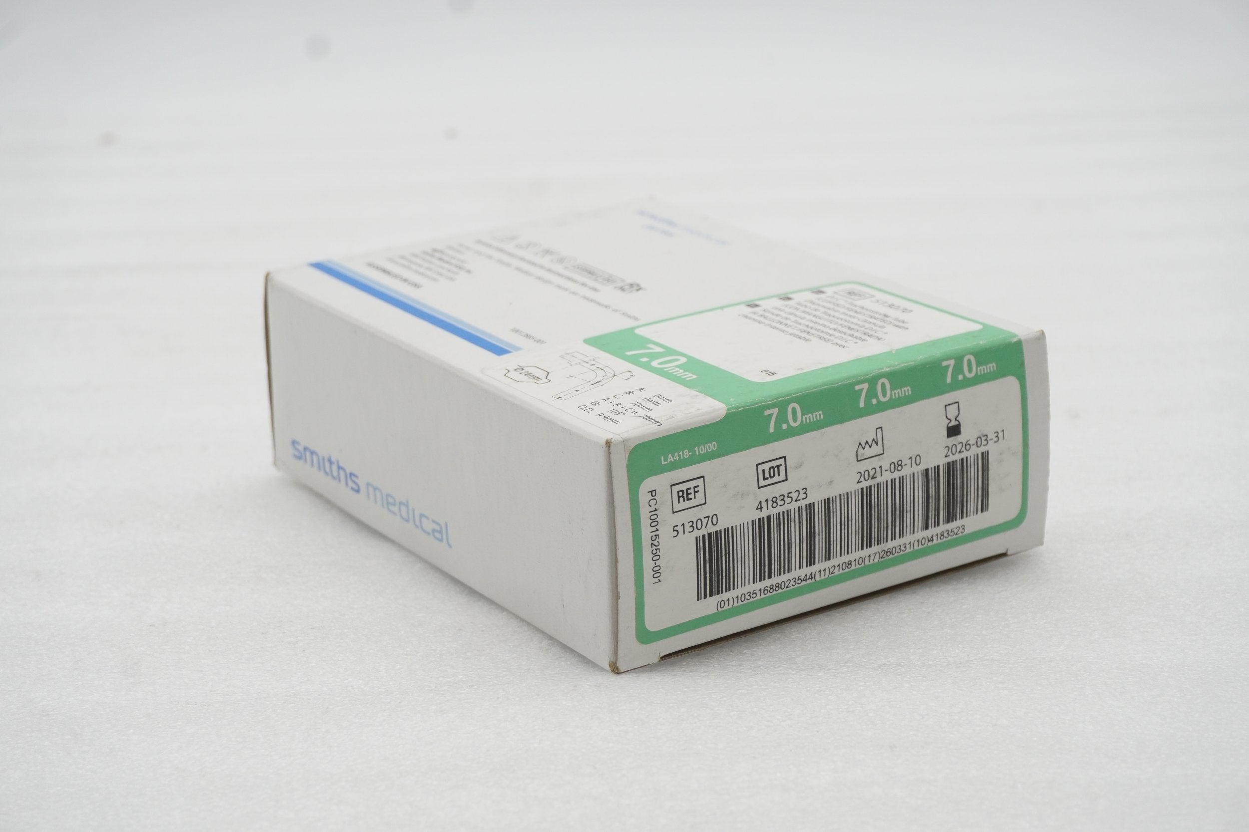 Smiths Medical | 513070 | Portex D.I.C. Tracheostomy Tube, Cuffed, Fenestrated 7mm