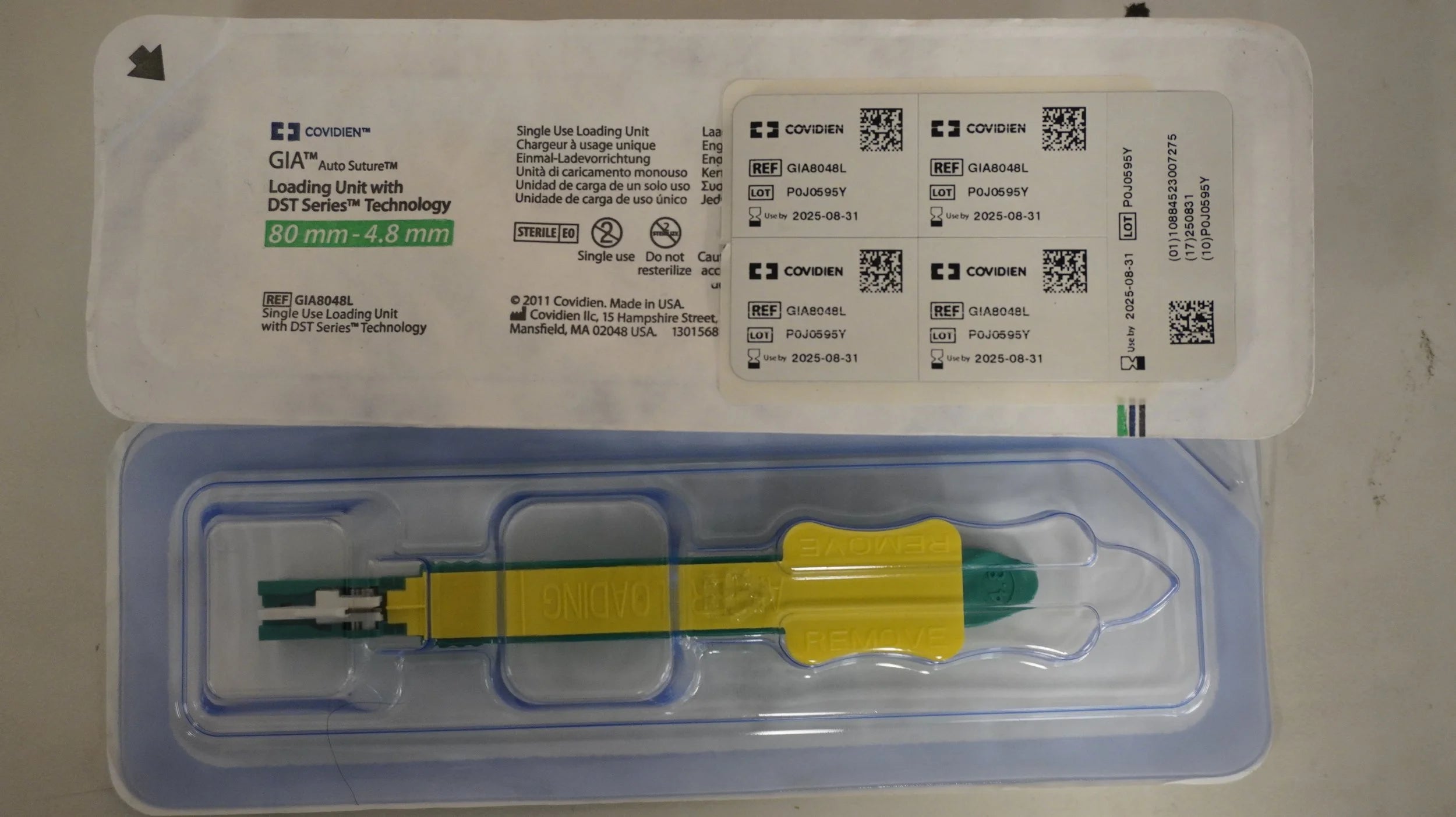 Covidien | GIA8048L | GIA Auto Suture 80mm - 4.8mm RELOAD