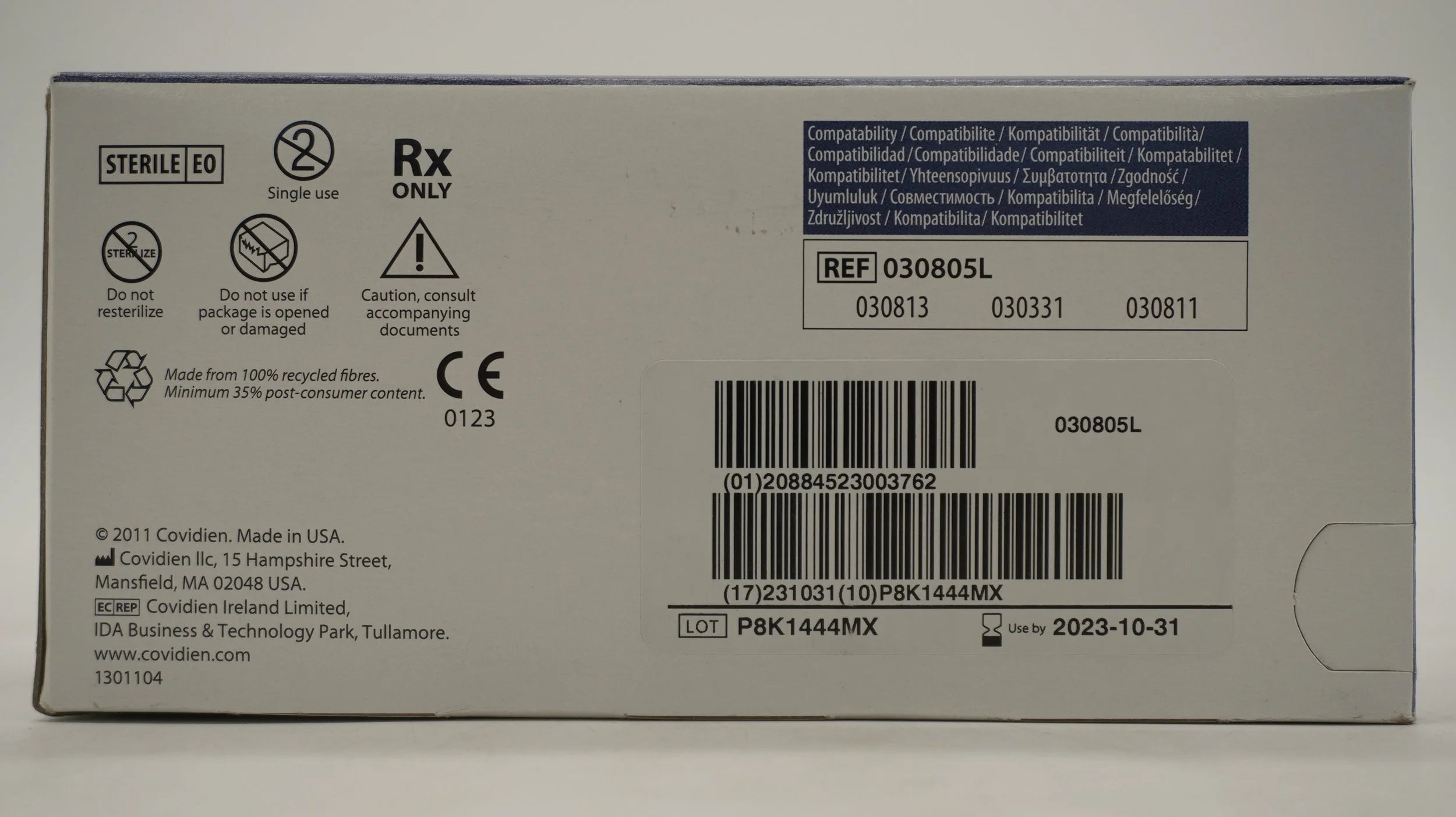 Covidien | 030805L | Multifire Endo GIA Auto Suture Straight Loading Unit 30mm - 2.5mm