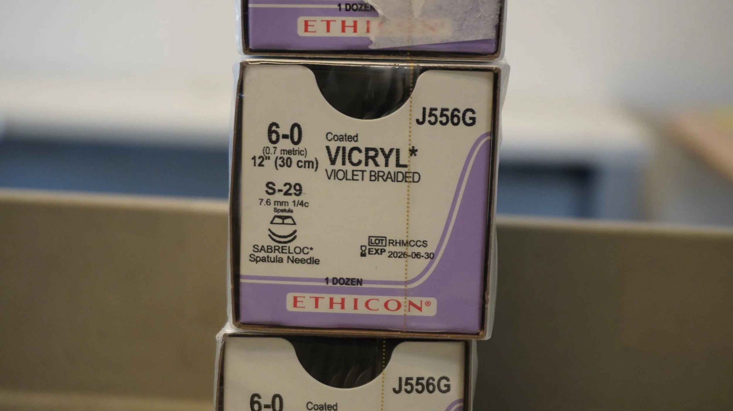 Ethicon | J556G | Coated VICRYL Violet Braided 6-0 12"