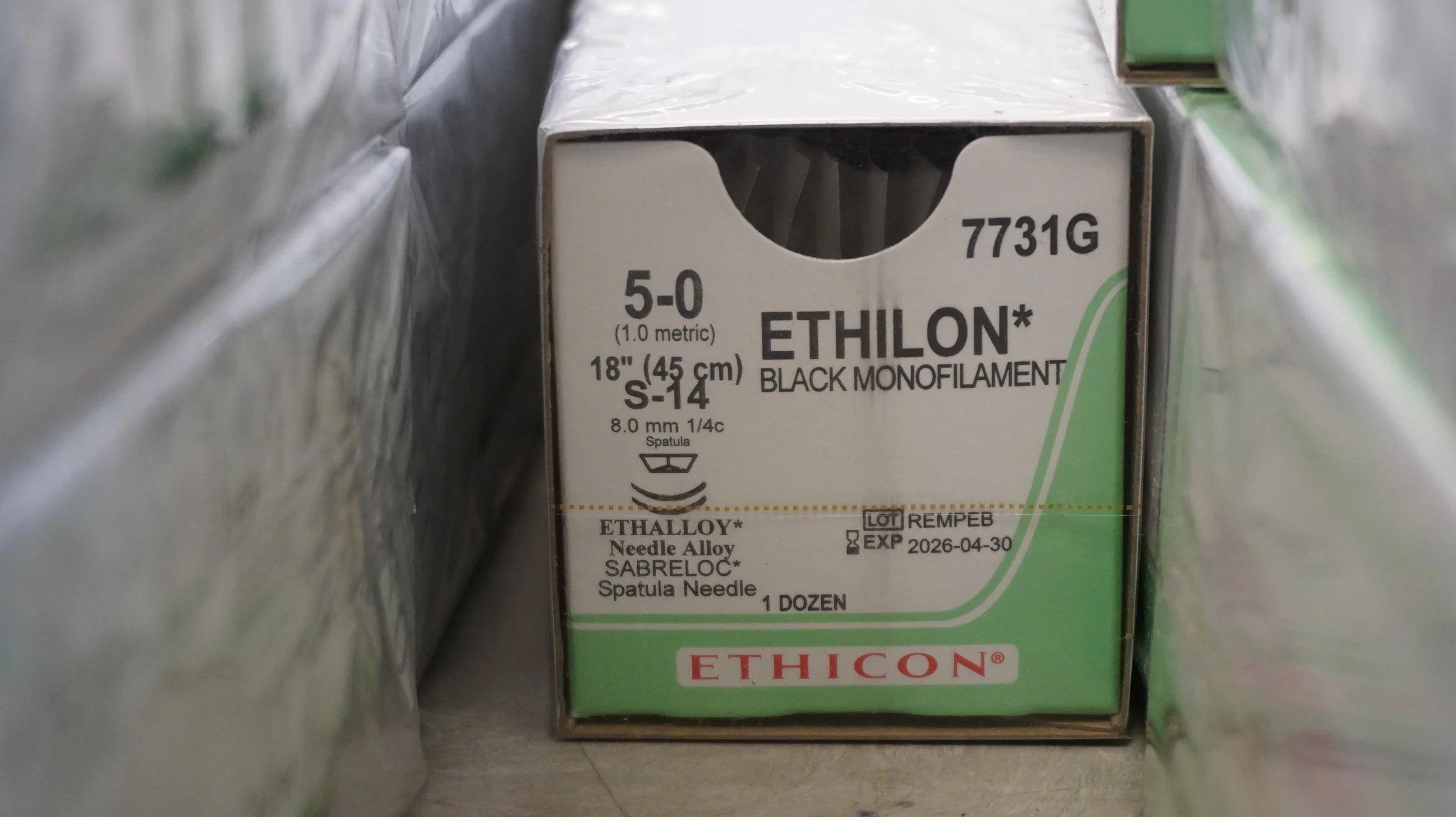 Ethicon | 7731G | ETHILON BLACK Monofilament 5-0 18"