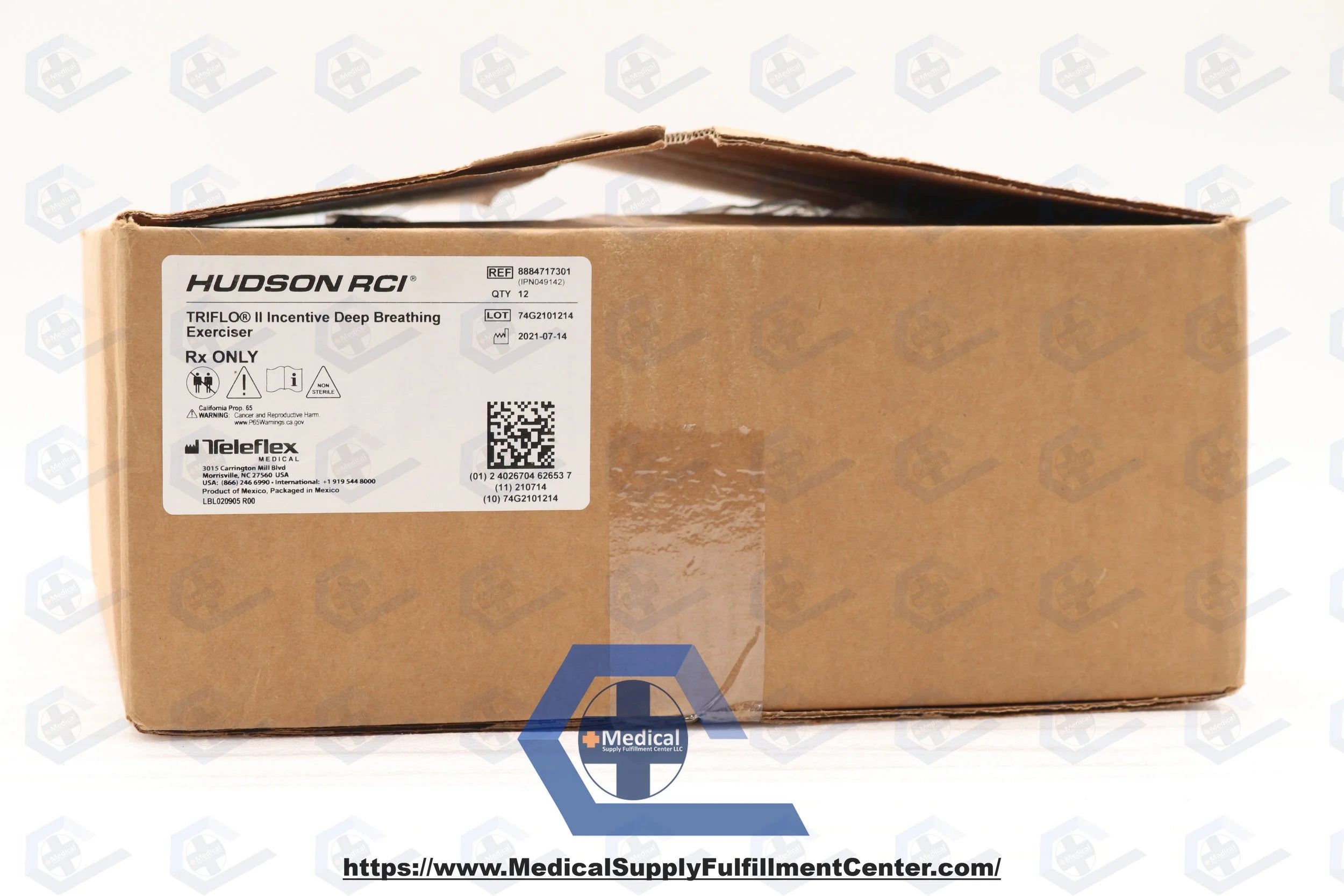 Teleflex | 8884717301 | Triflo II Incentive Deep Breathe Spirometer Exerciser