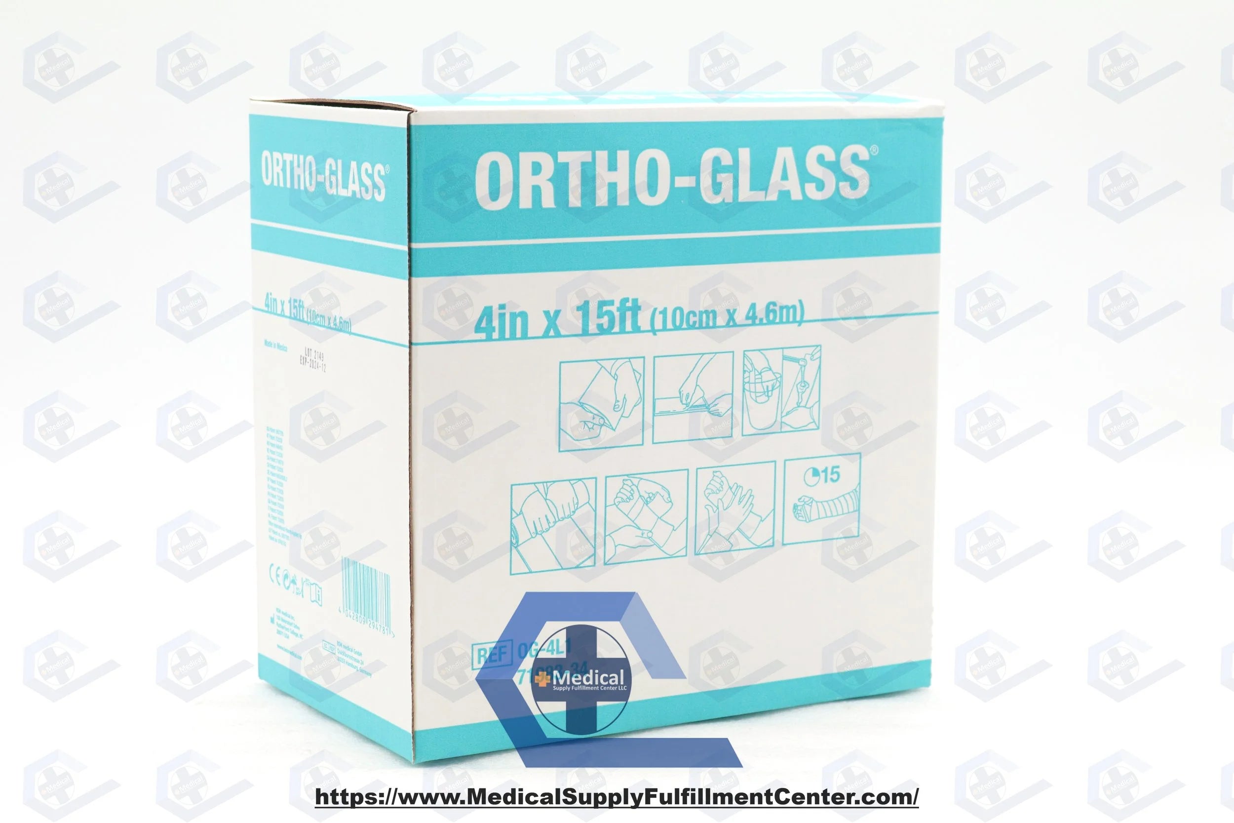 BSN Medical | OG-4L1 | Ortho-Glass Synthetic Splint System 4inch x 15ft