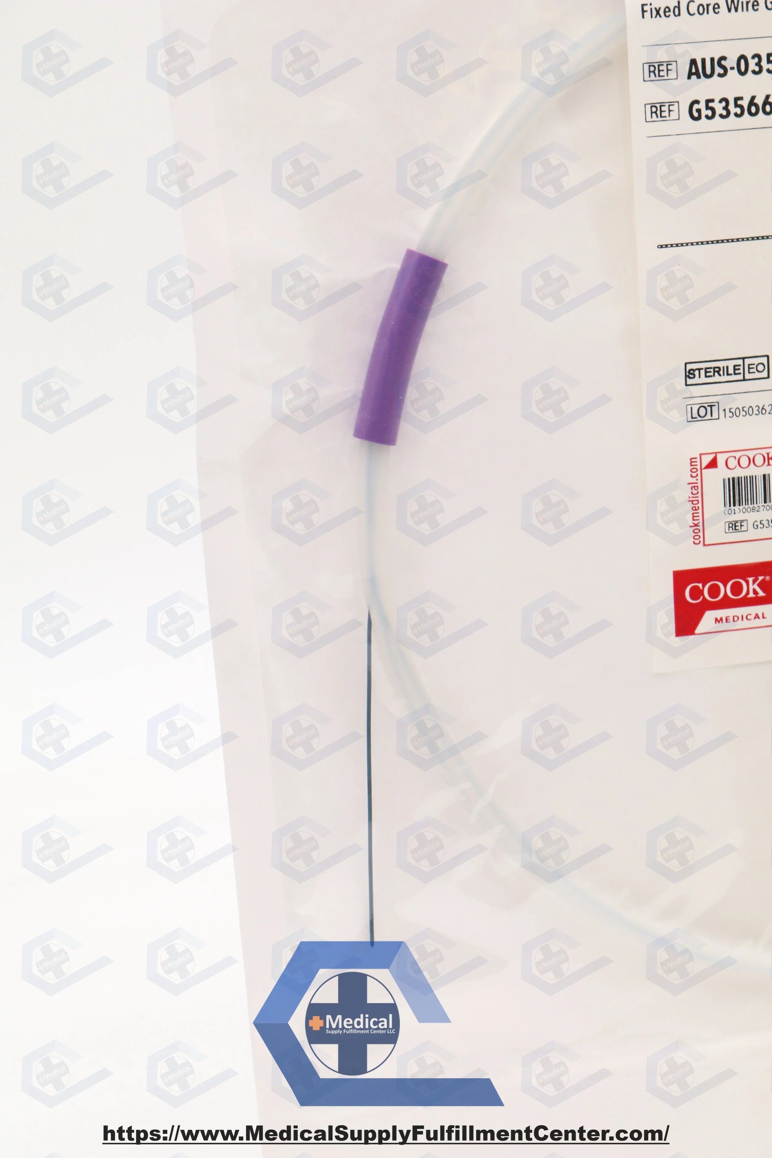 Cook Medical | G53566 | Amplatz Fixed Core Wire Guide, Ultra Stiff 0.035" x 145cm