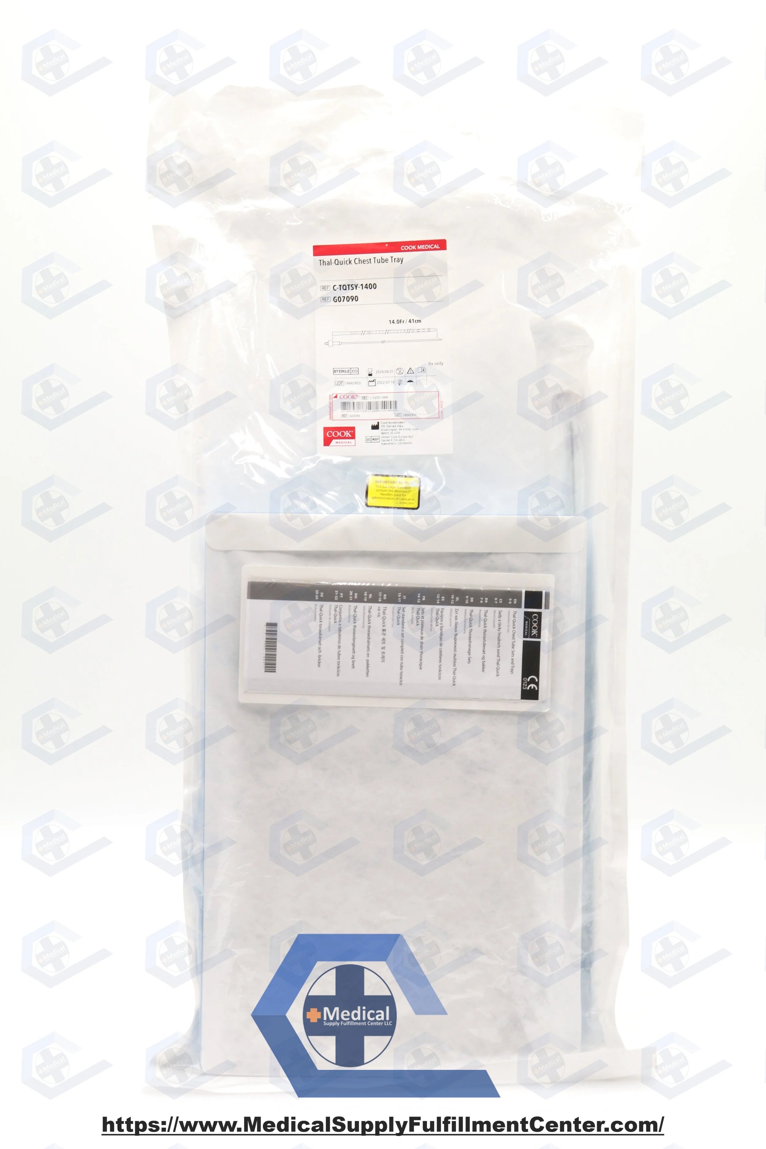 Cook Medical | G07090 | Thal-Quick Chest Tube Sets and Trays - Thal-Quick Chest Tube Tray