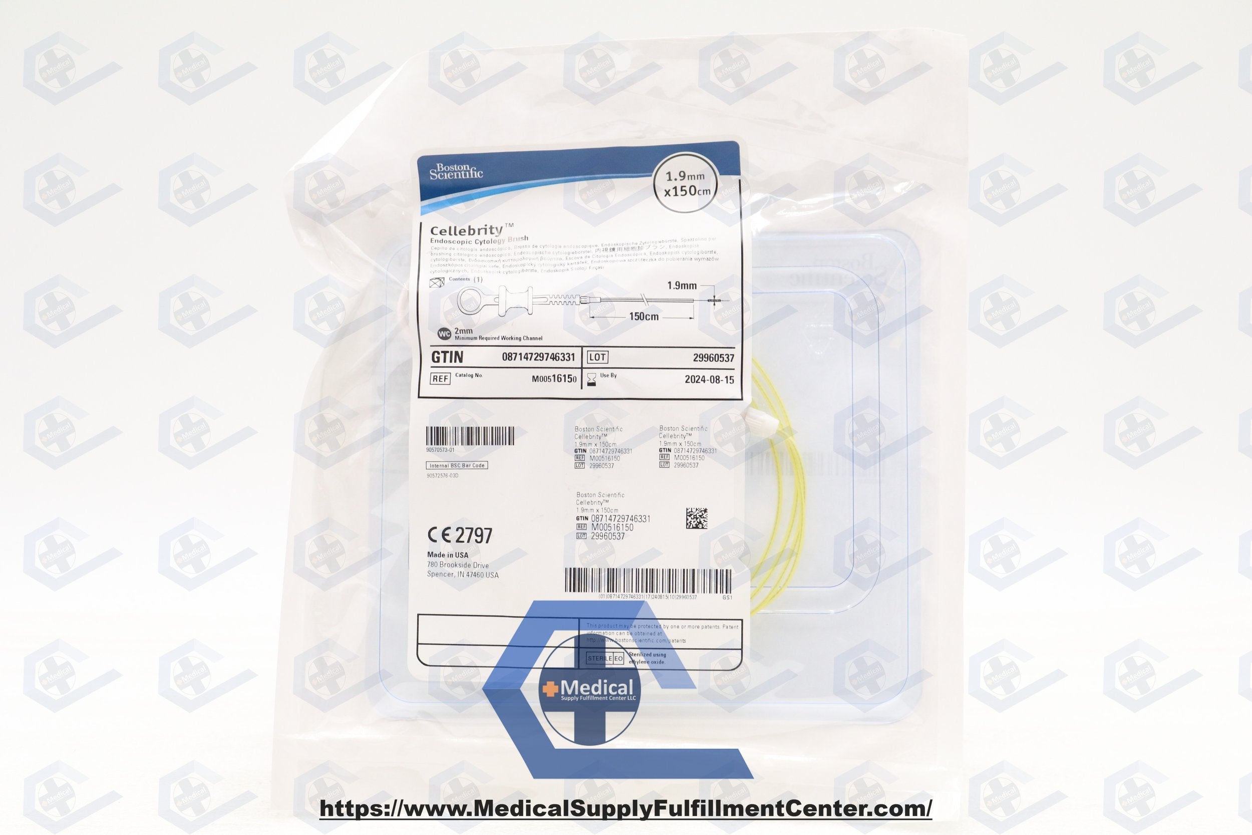 Boston Scientific | 1615 | Cellebrity Endoscopic Cytology Brush 1.9mmx150cm