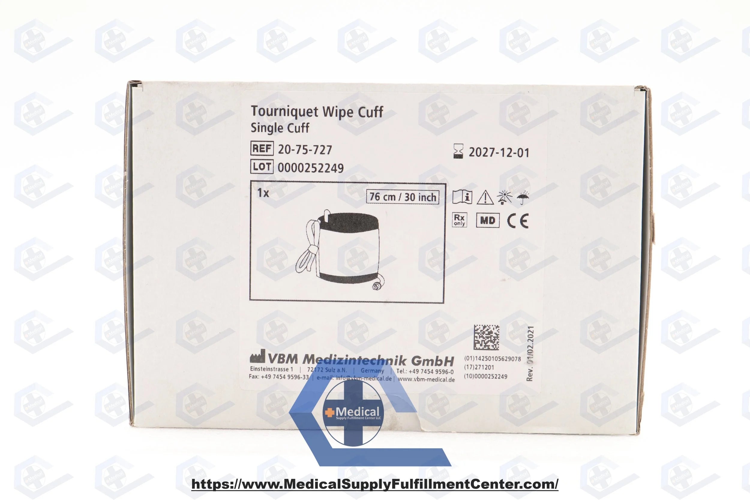 VBM Medical | 20-75-727 | TOURNIQUET WIPE SINGLE CUFF