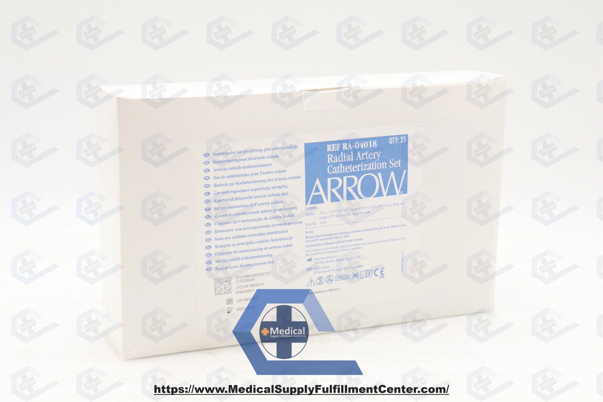 Teleflex | RA-04018 | Teleflex Arrow Radial Artery Catheterization Set, 18G