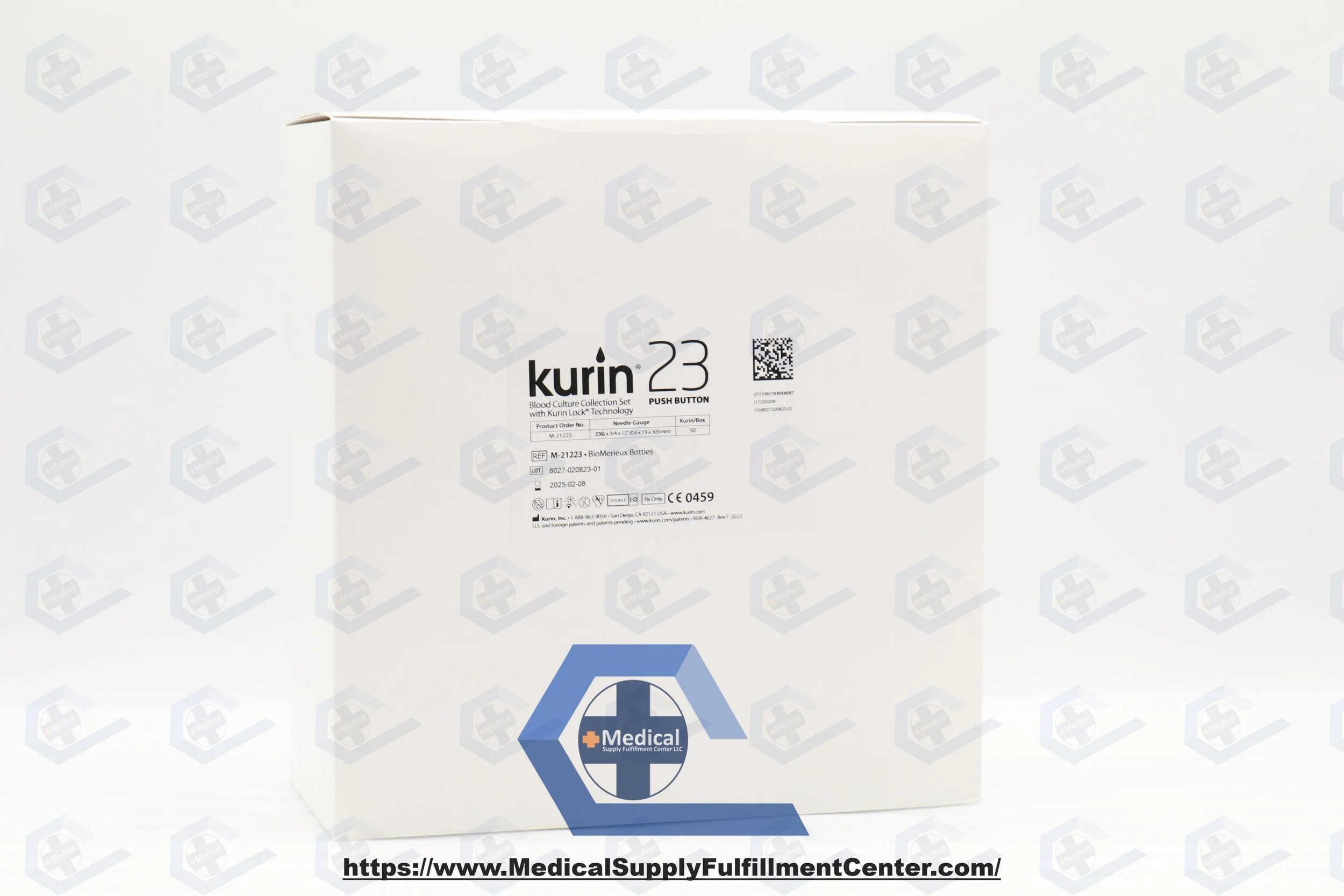 Kurin | M-21223 | Blood Culture Collection Set Lock for BioMérieux 23 Gauge Push Button