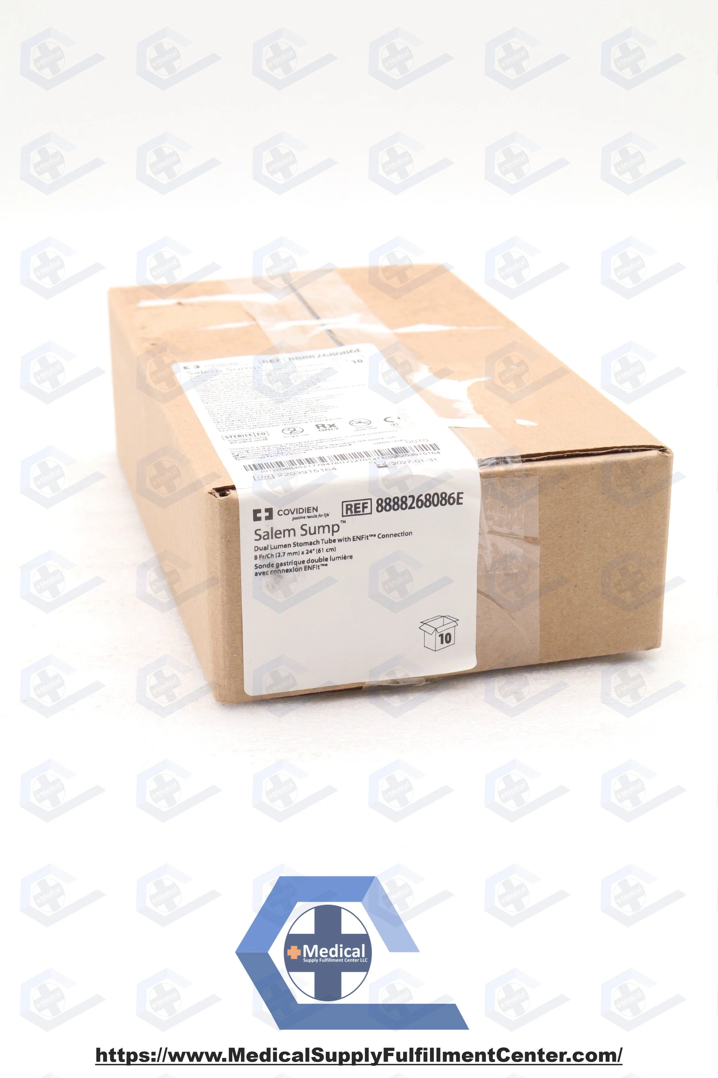 Covidien | 8888268086E | DULA LUMEN STOMACH TUBE WITH ENFIT CONNECTION 8FR/CH 2.7M X 61 CM