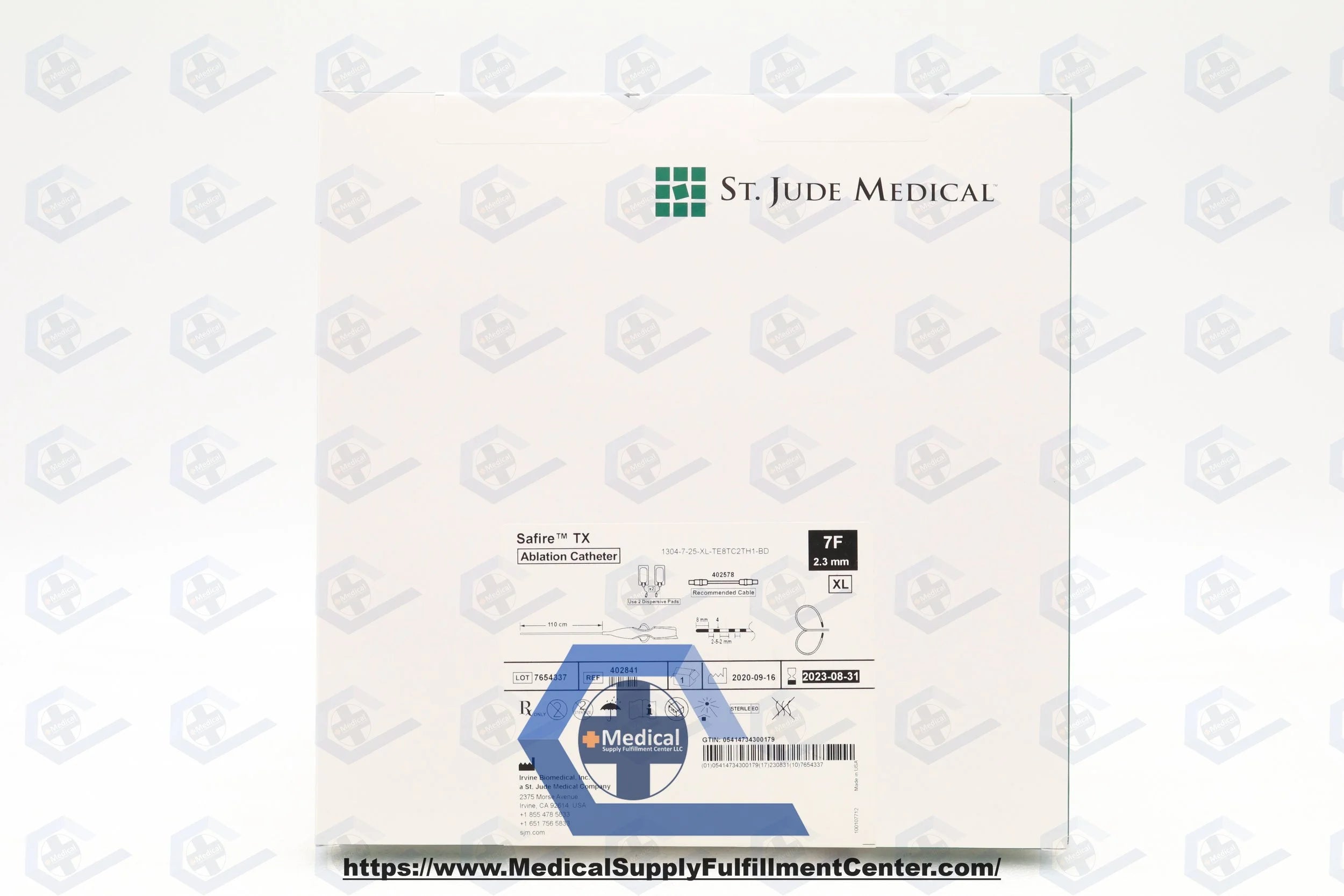 St Jude Medical | 402841 | Safire TX Ablation Catheter - 2-5-2mm - Extra Large Curve - 7Fr x 110cm