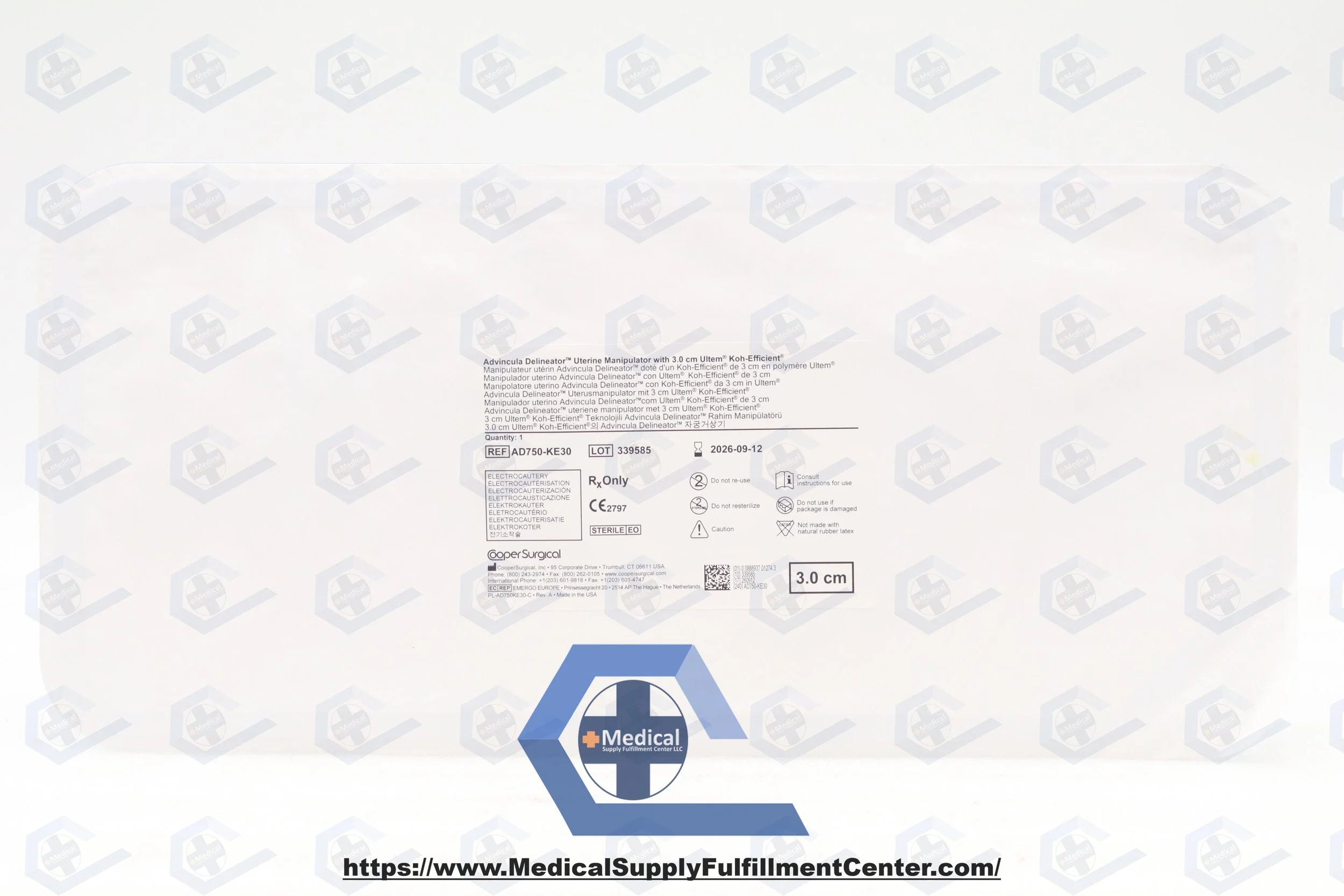 Cooper Surgical | AD750-KE30 | Advincula Delineator Uterine Manipulator