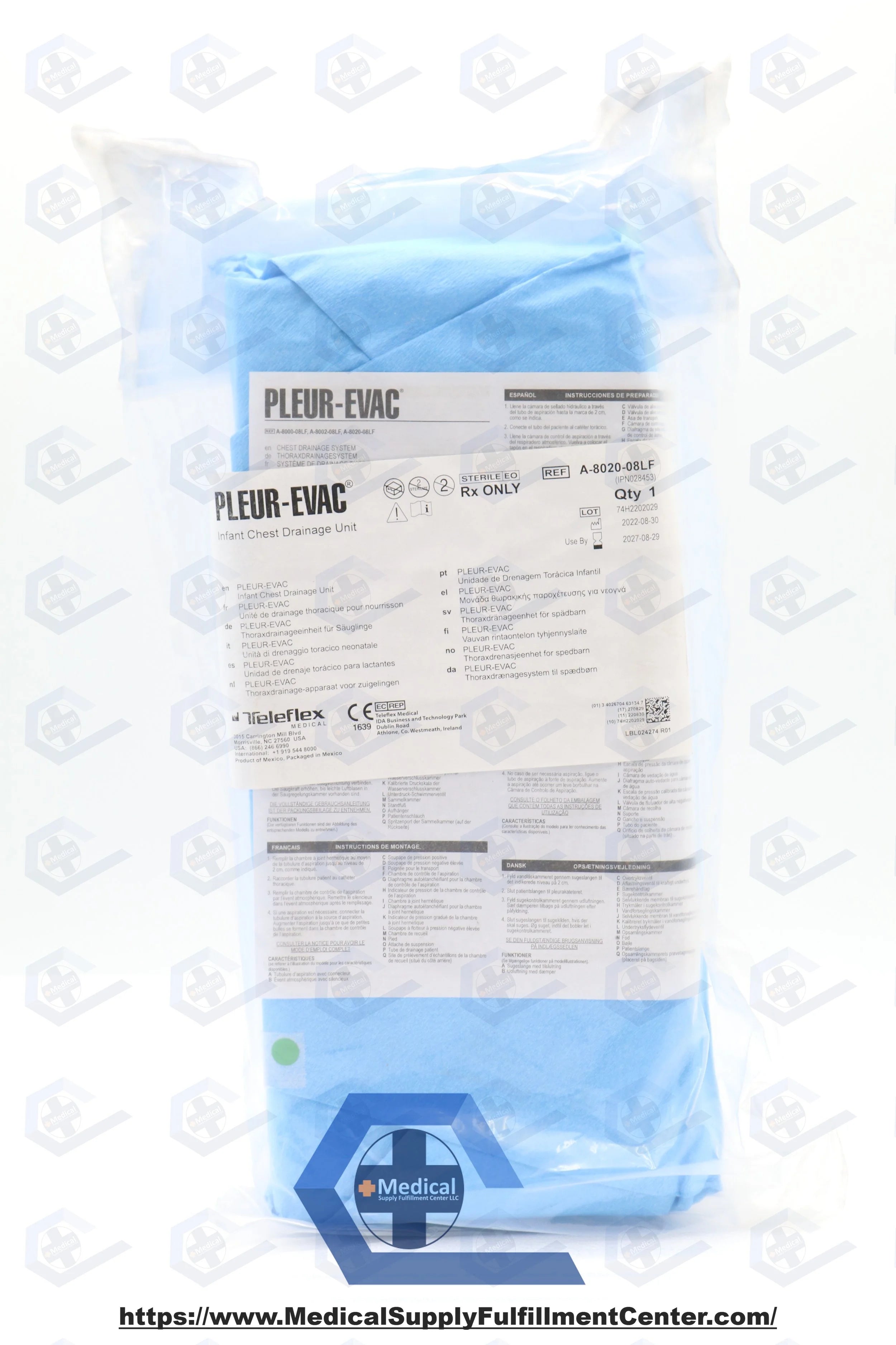 Teleflex | A-8020-08LF | Pleur-Evac Infant Chest Drainage Unit 150ml